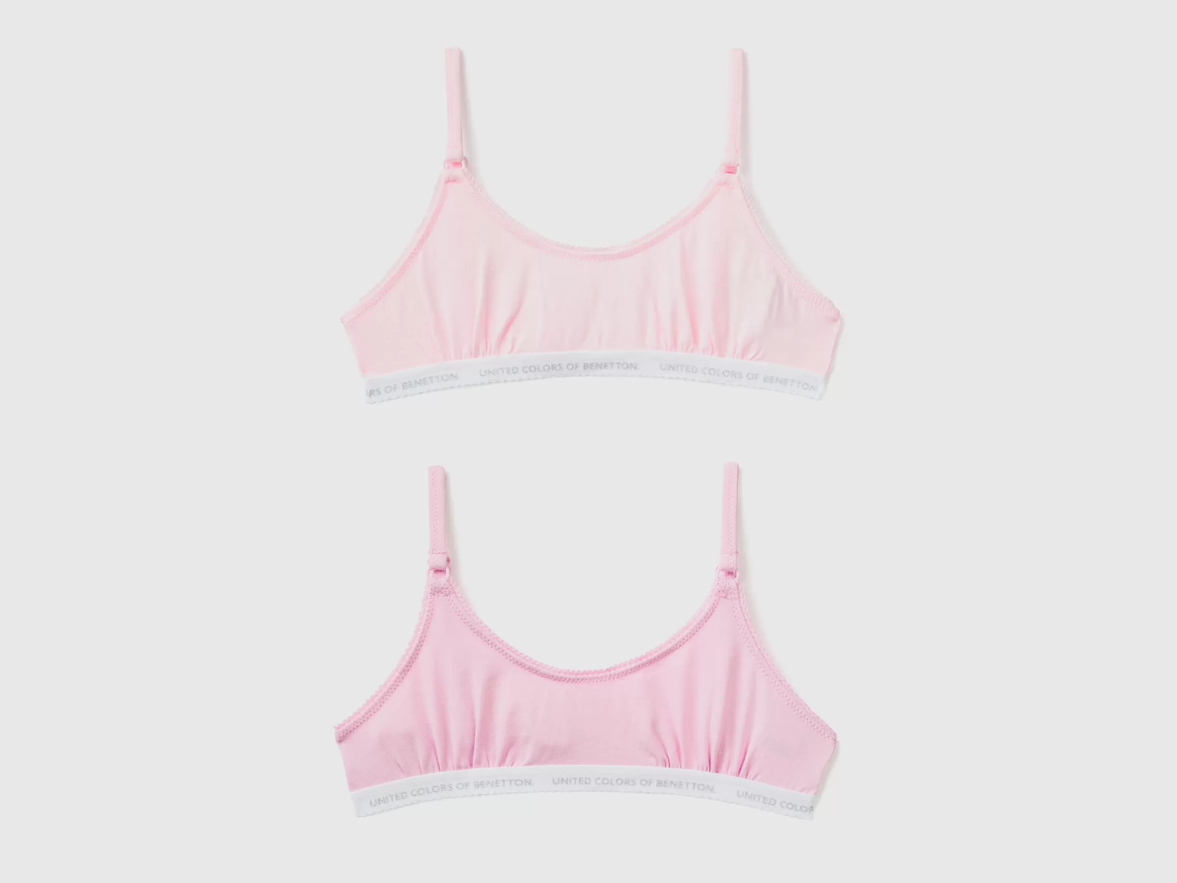 Dois Brassieres Em Algodão Stretch^Benetton Online