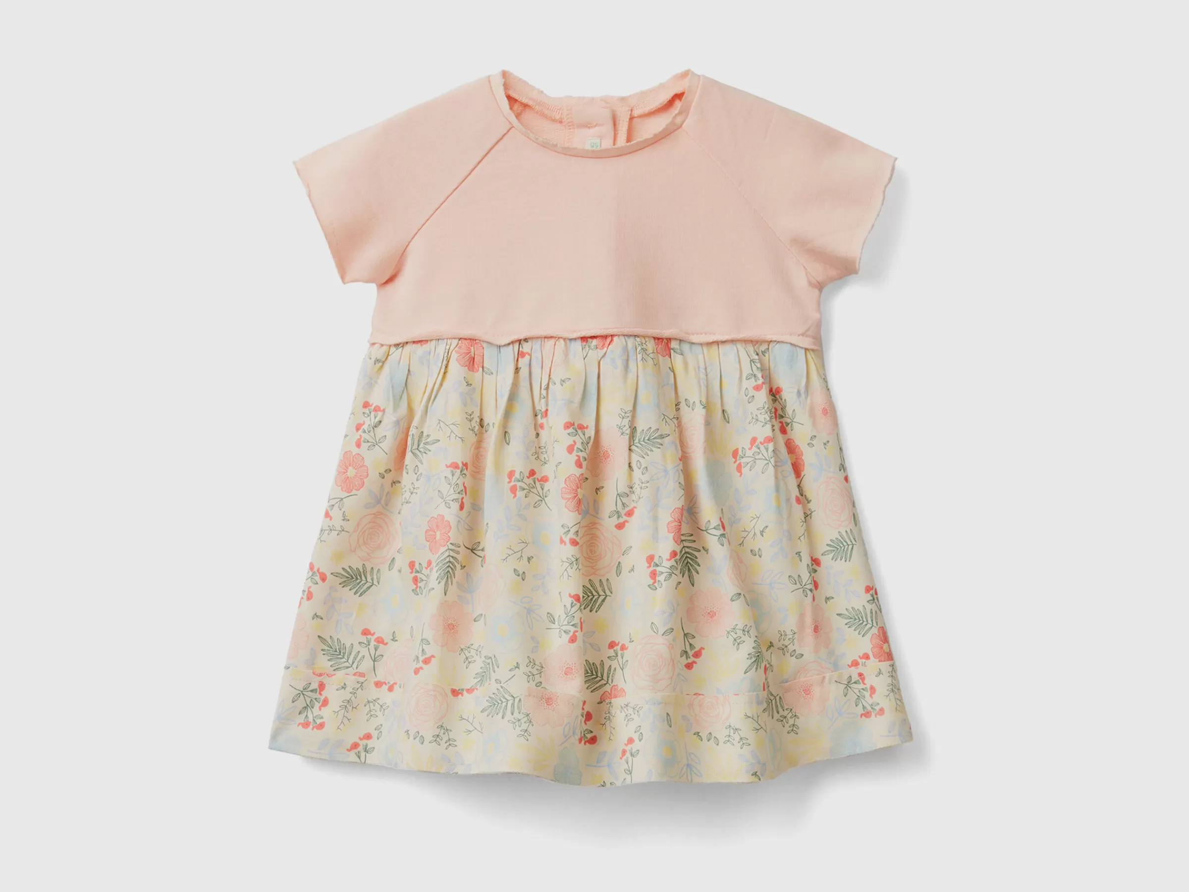 Dress With Flowers In Sustainable Viscose^Benetton Best