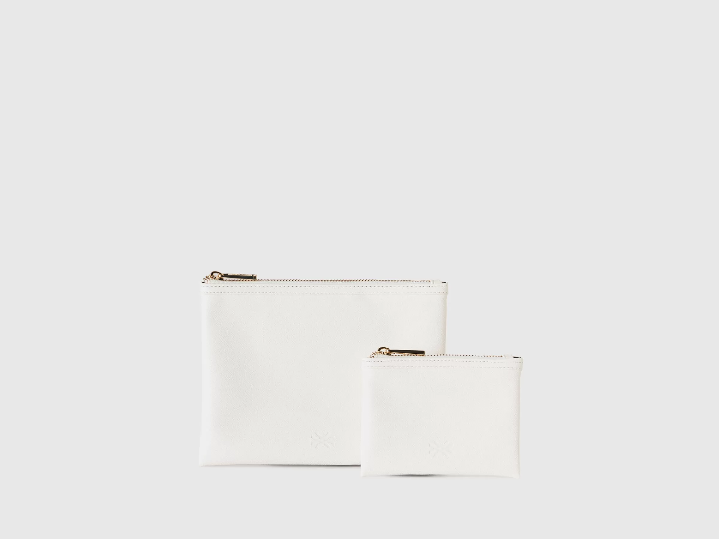 Duas Bolsas Envelope Em Tecido Efeito Pele^Benetton Shop