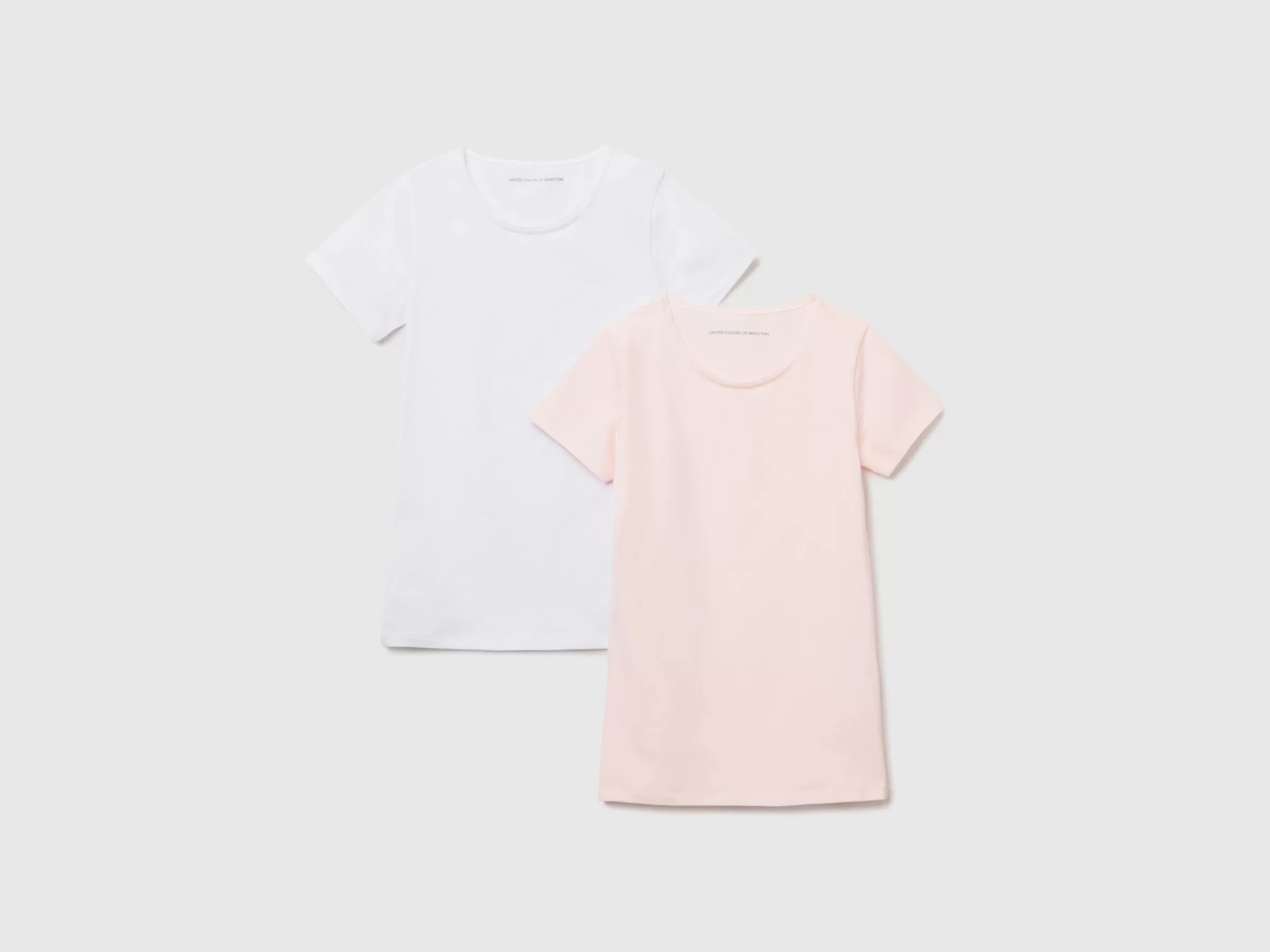 Duas T-Shirts Em Algodão Stretch^Benetton Discount