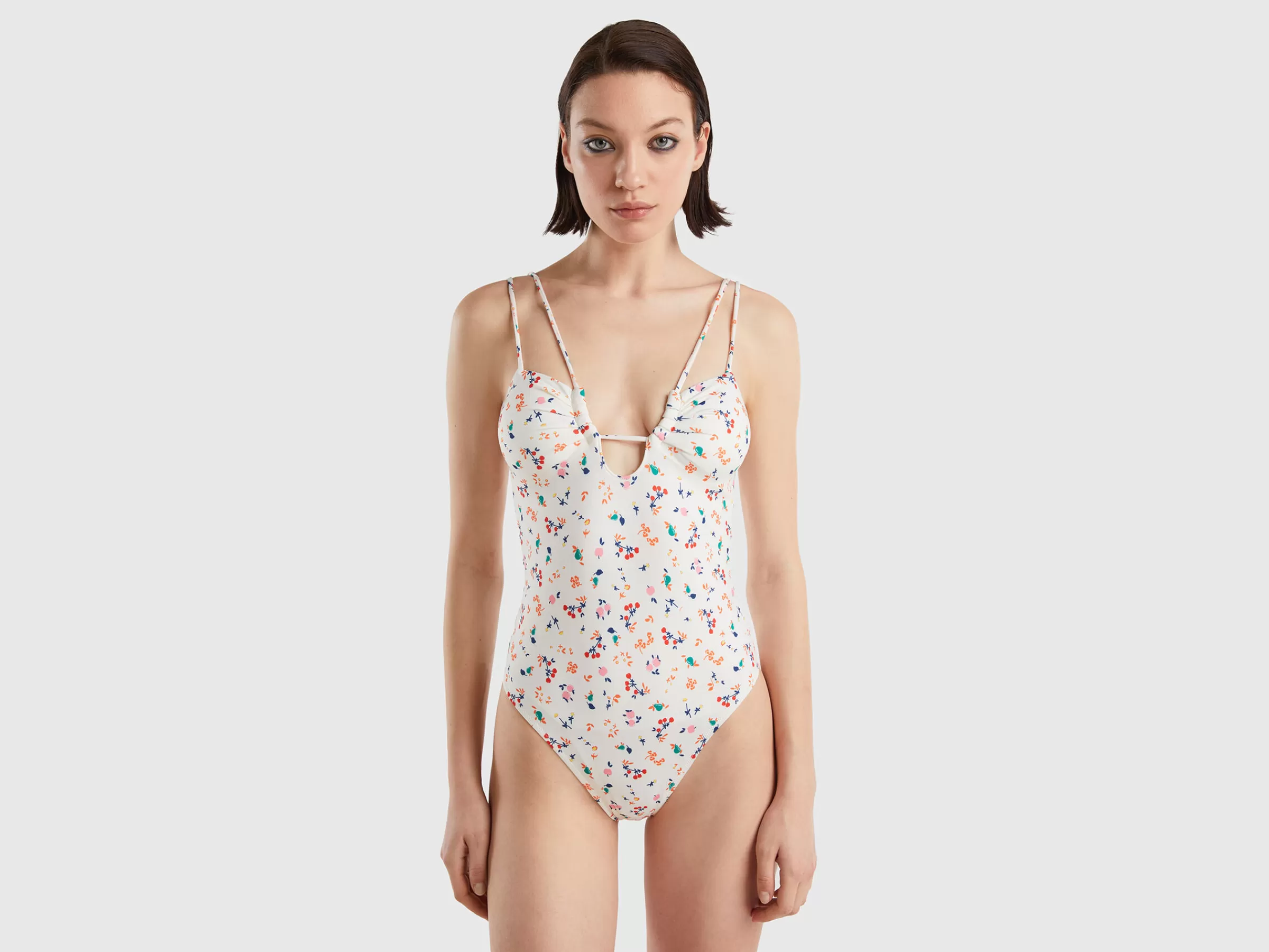 Fato De Banho Com Estampa Floral^Benetton Online