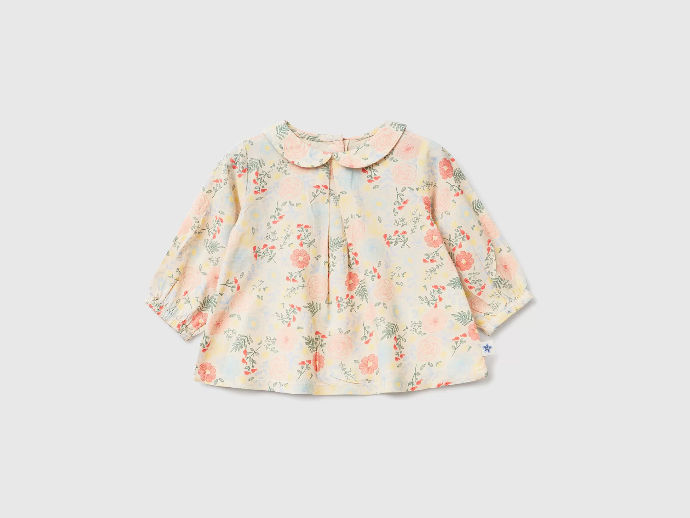 Floral Blouse In Sustainable Viscose^Benetton Clearance