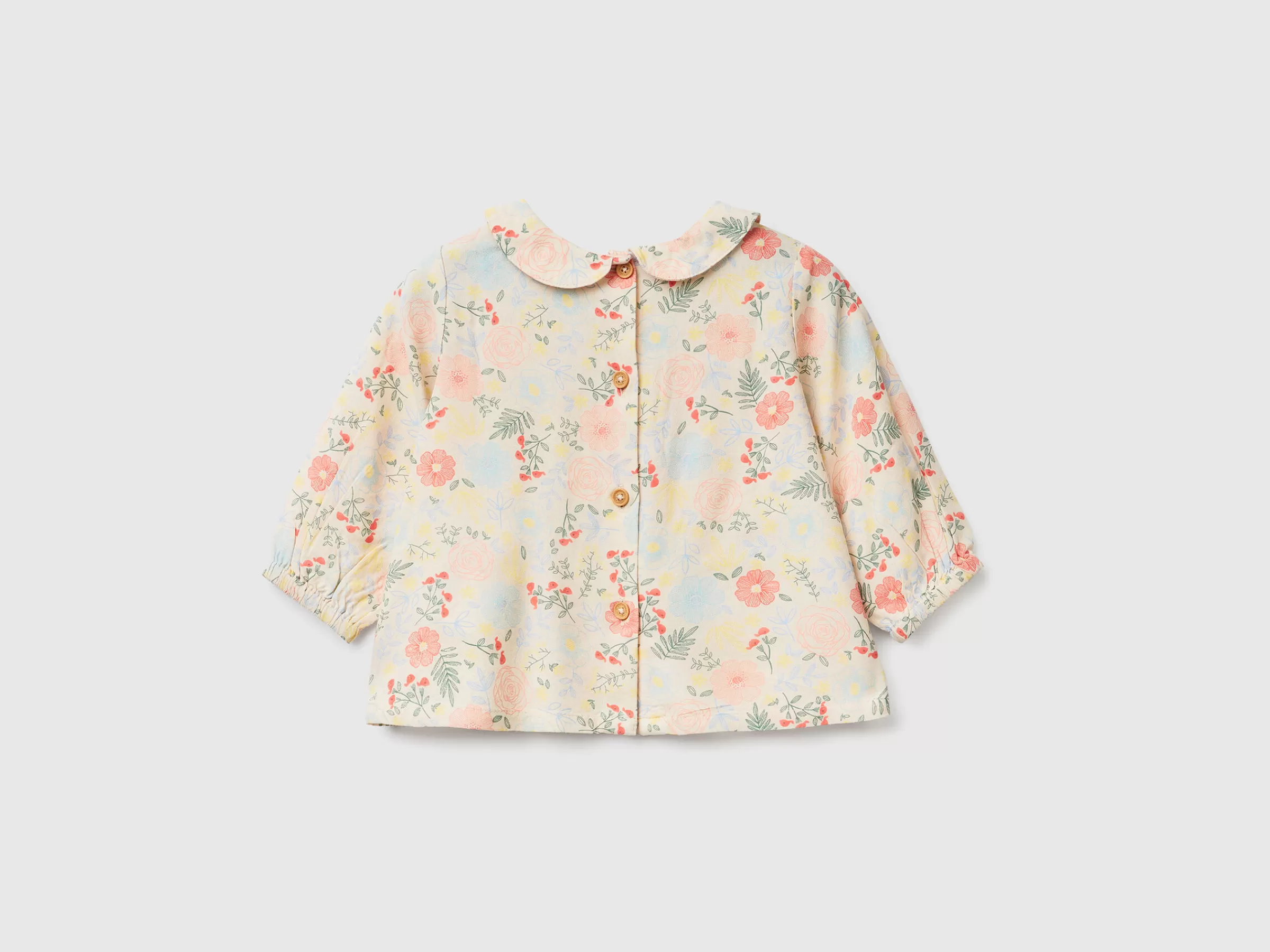 Floral Blouse In Sustainable Viscose^Benetton Clearance