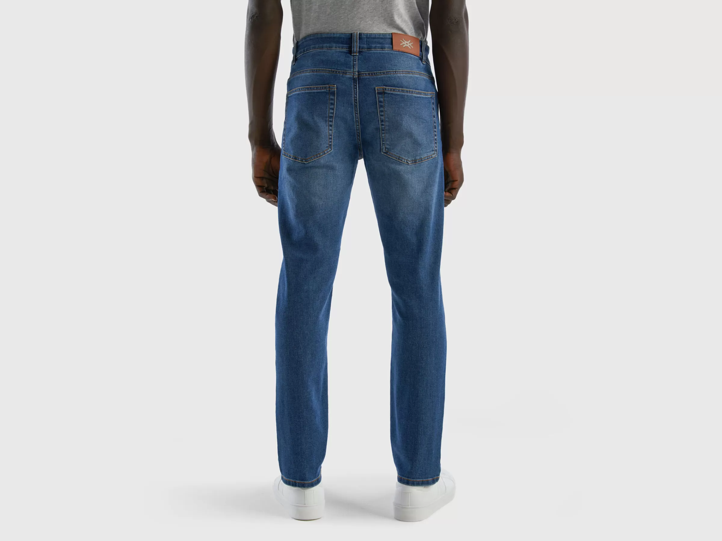 Jeans Slim Fit Cinco Bolsos^Benetton Fashion