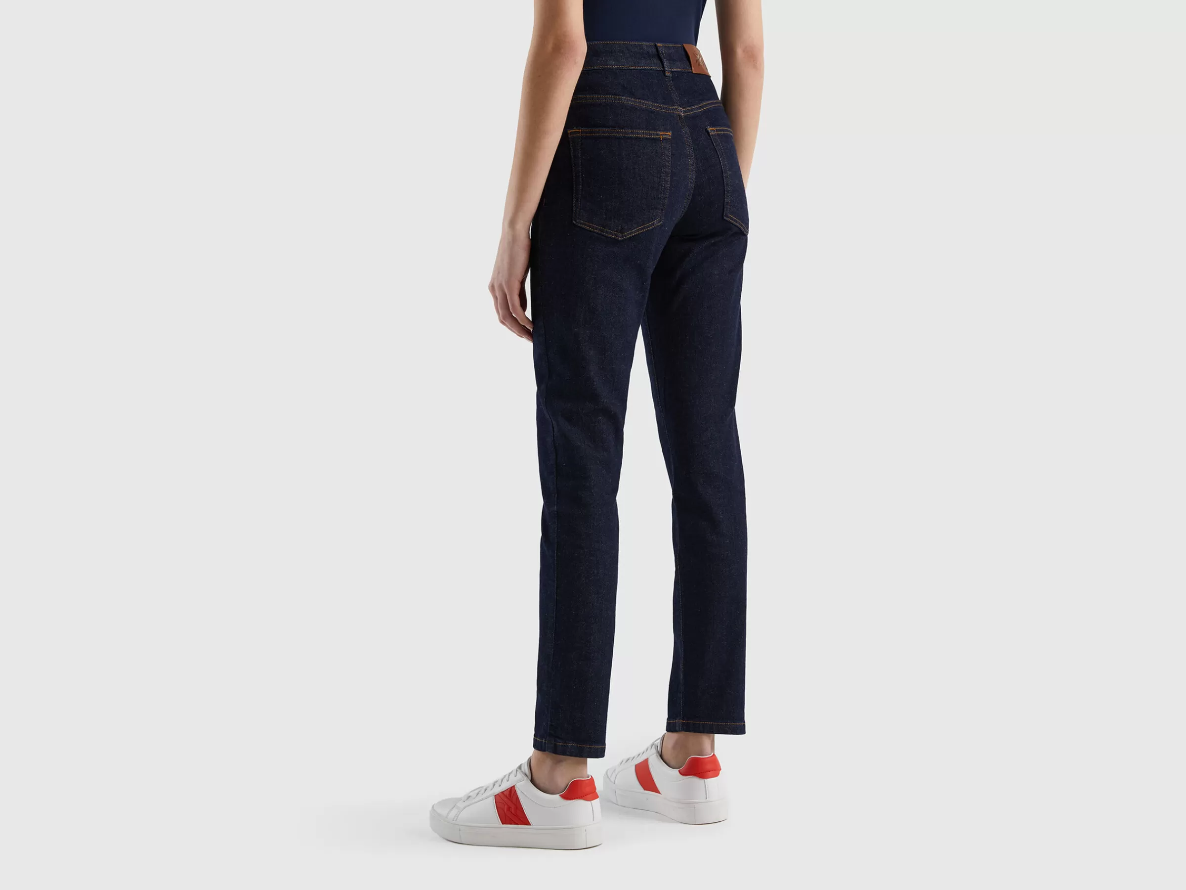 Jeans Slim Fit Em Algodão Stretch^Benetton Fashion