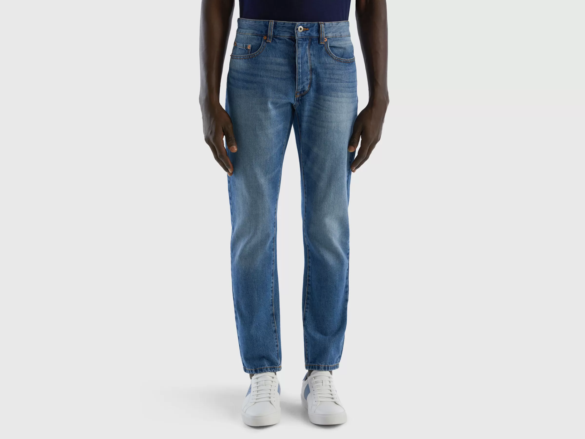 Jeans Straight Leg 100% Algodão^Benetton Store