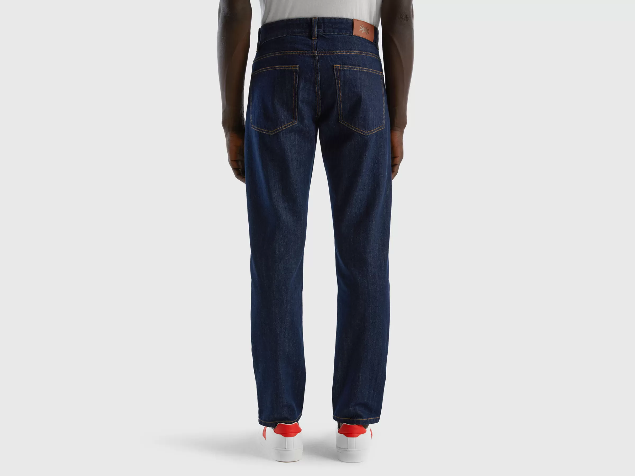 Jeans Straight Leg 100% Algodão^Benetton Discount