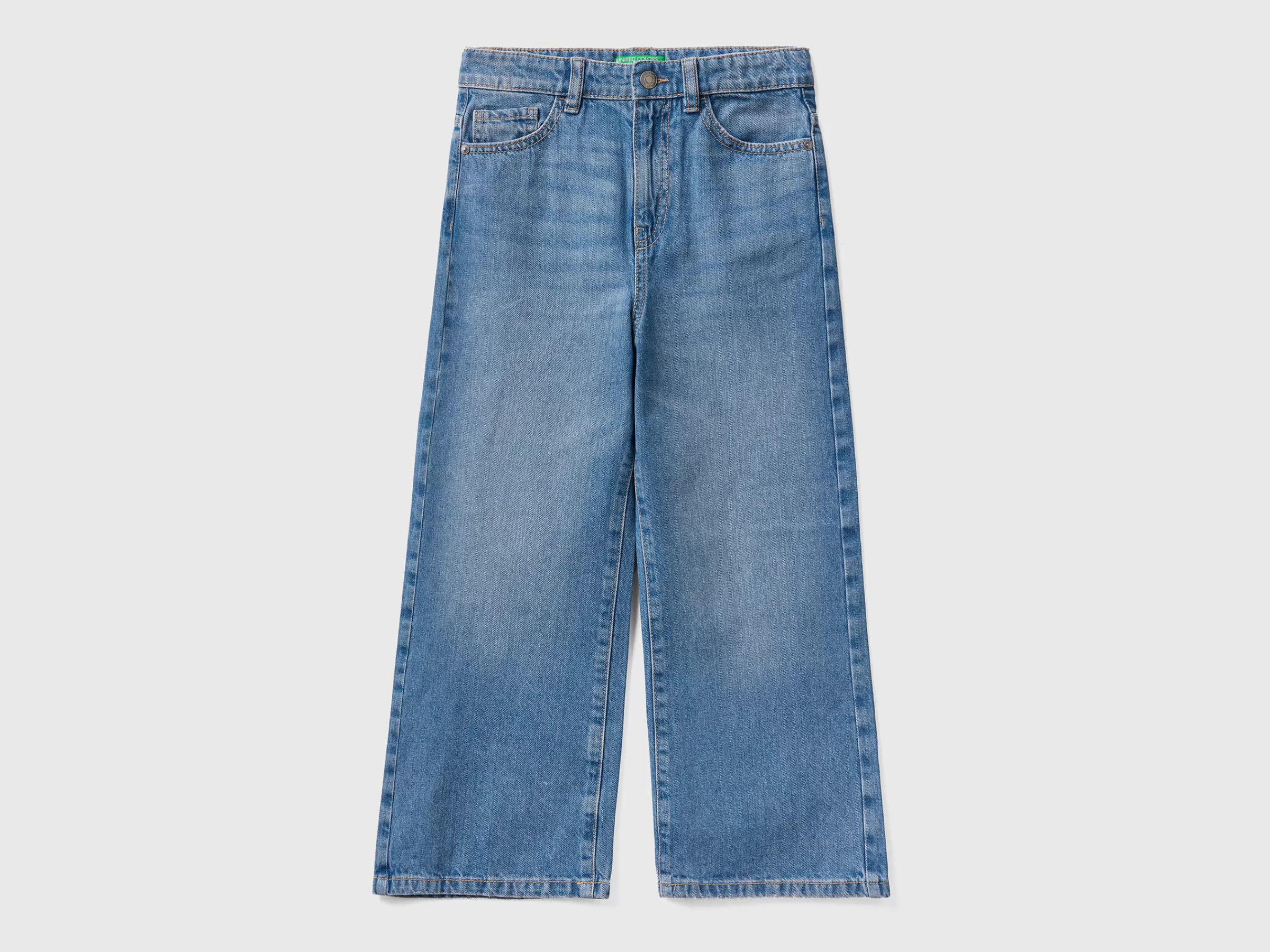 Jeans Wide Fit De Cintura Subida^Benetton Outlet