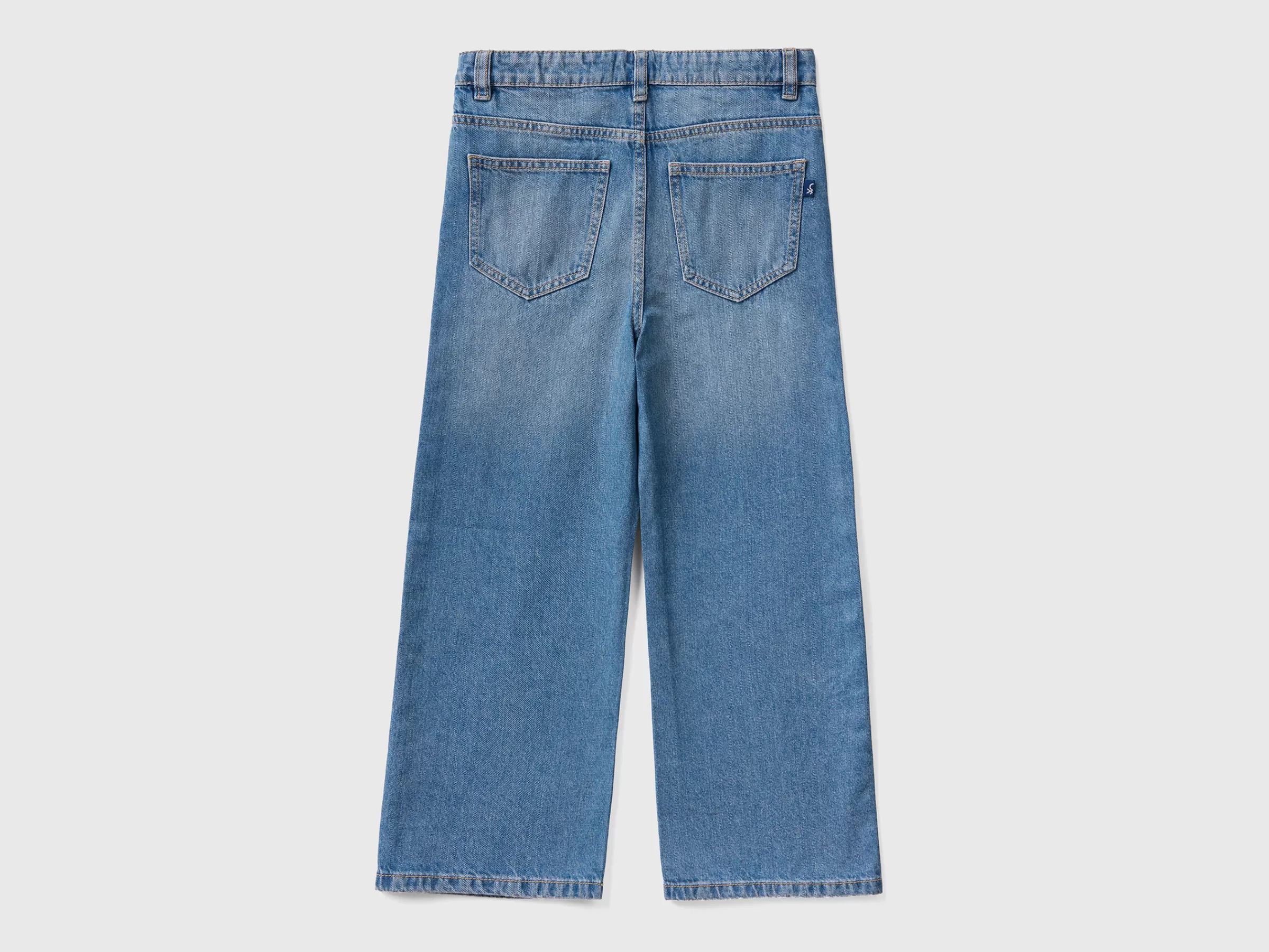 Jeans Wide Fit De Cintura Subida^Benetton Outlet