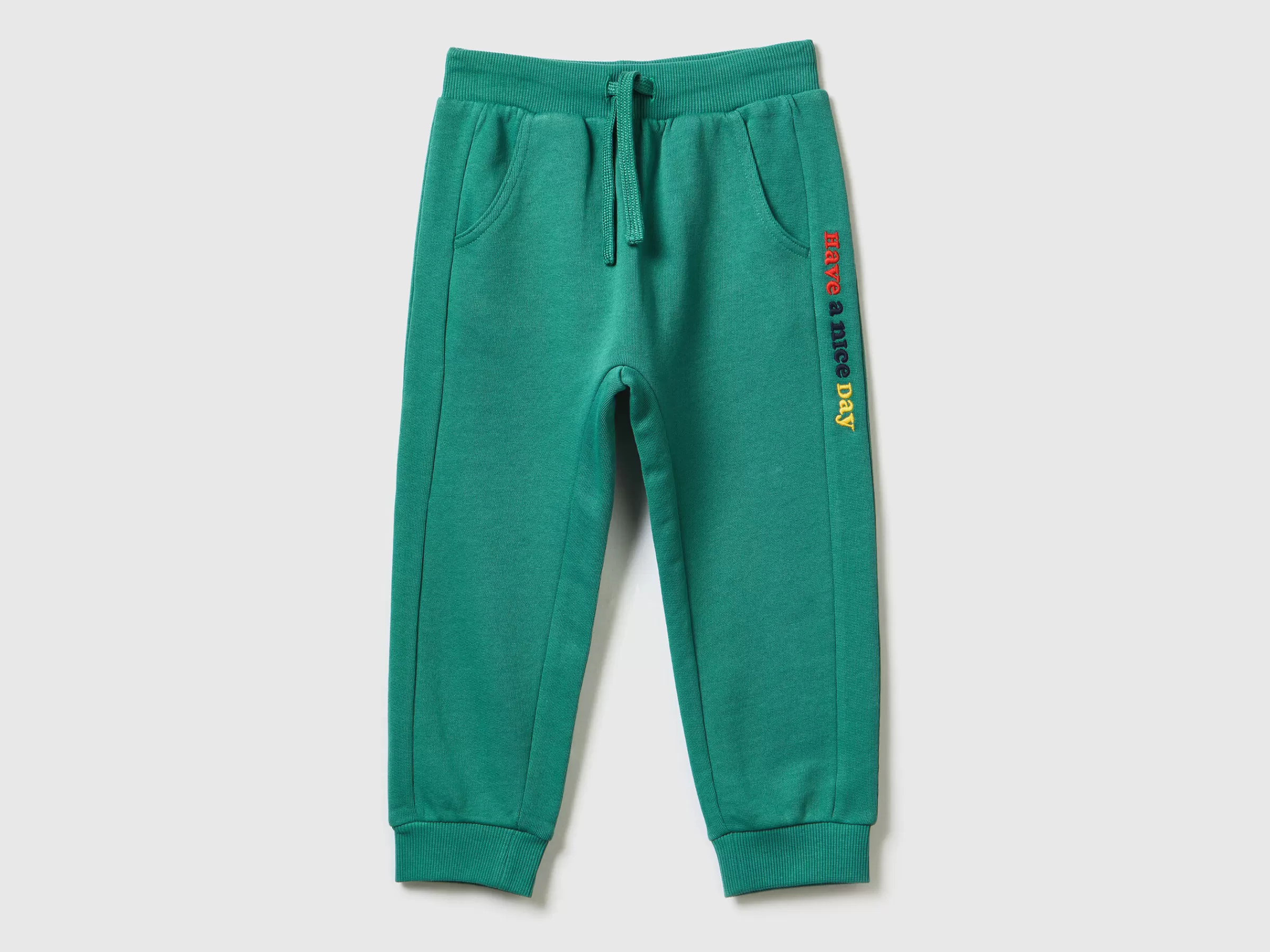 Joggers Com Bordado^Benetton Sale