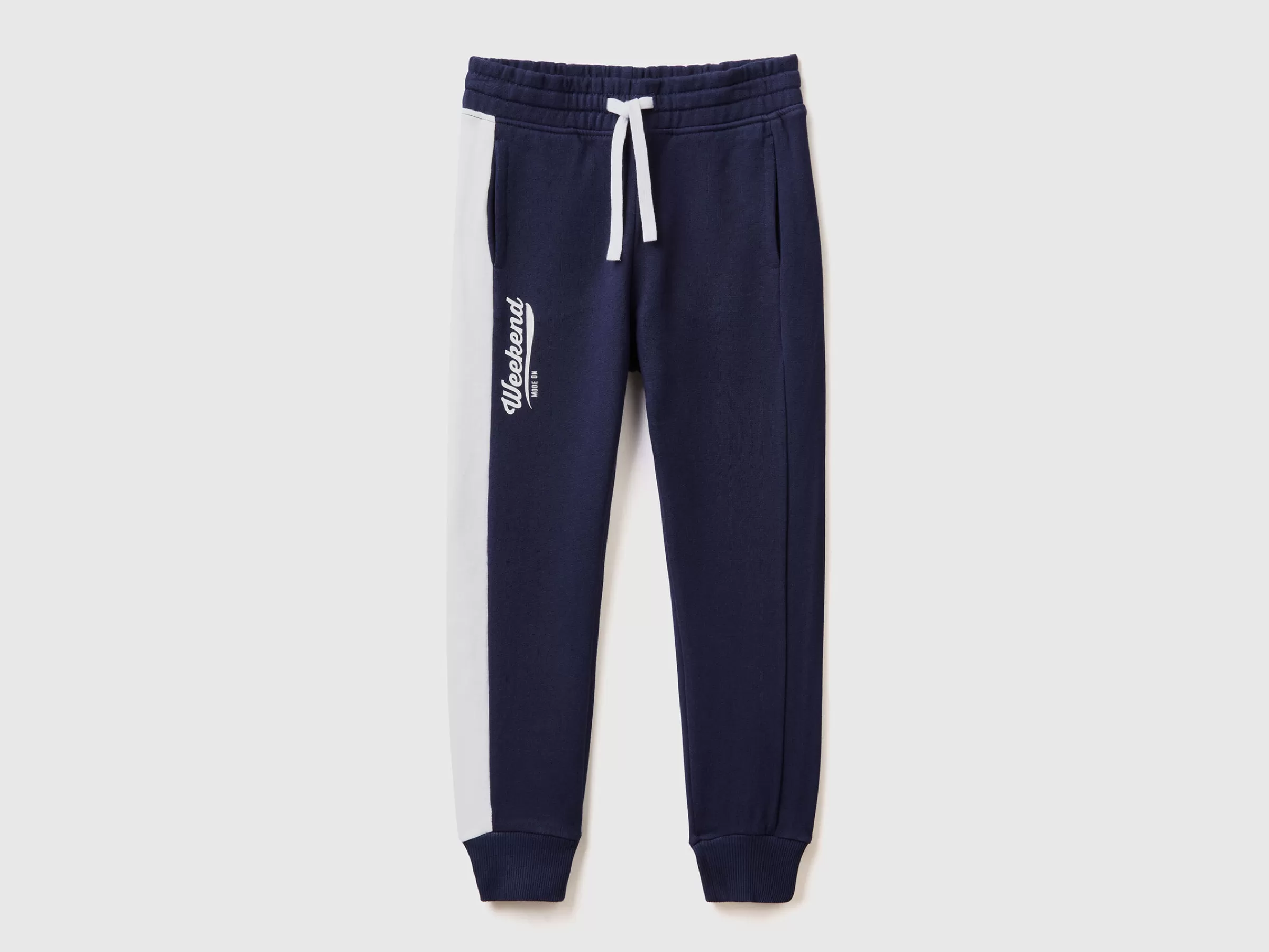 Joggers Com Faixa Em Contraste^Benetton Shop