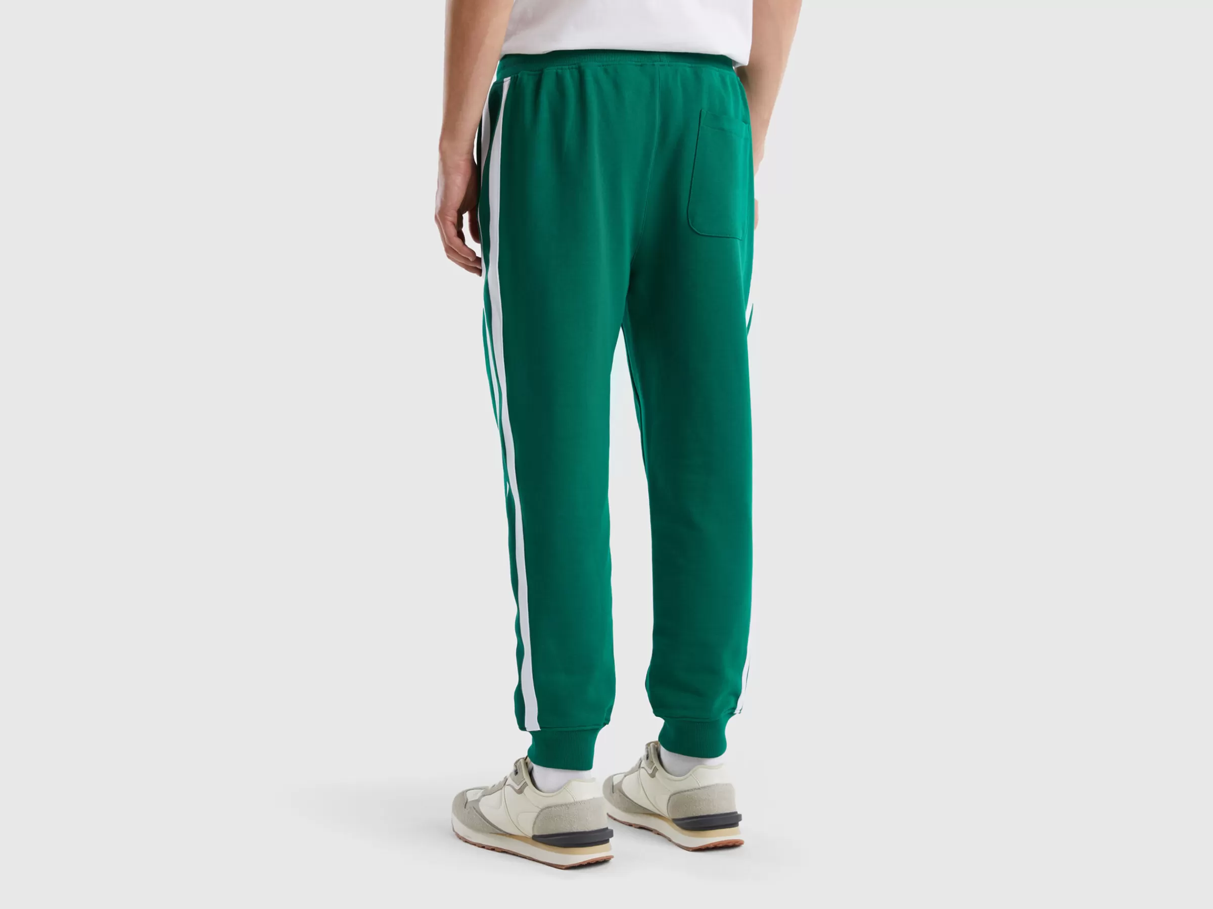 Joggers Com Faixas Laterais^Benetton Hot