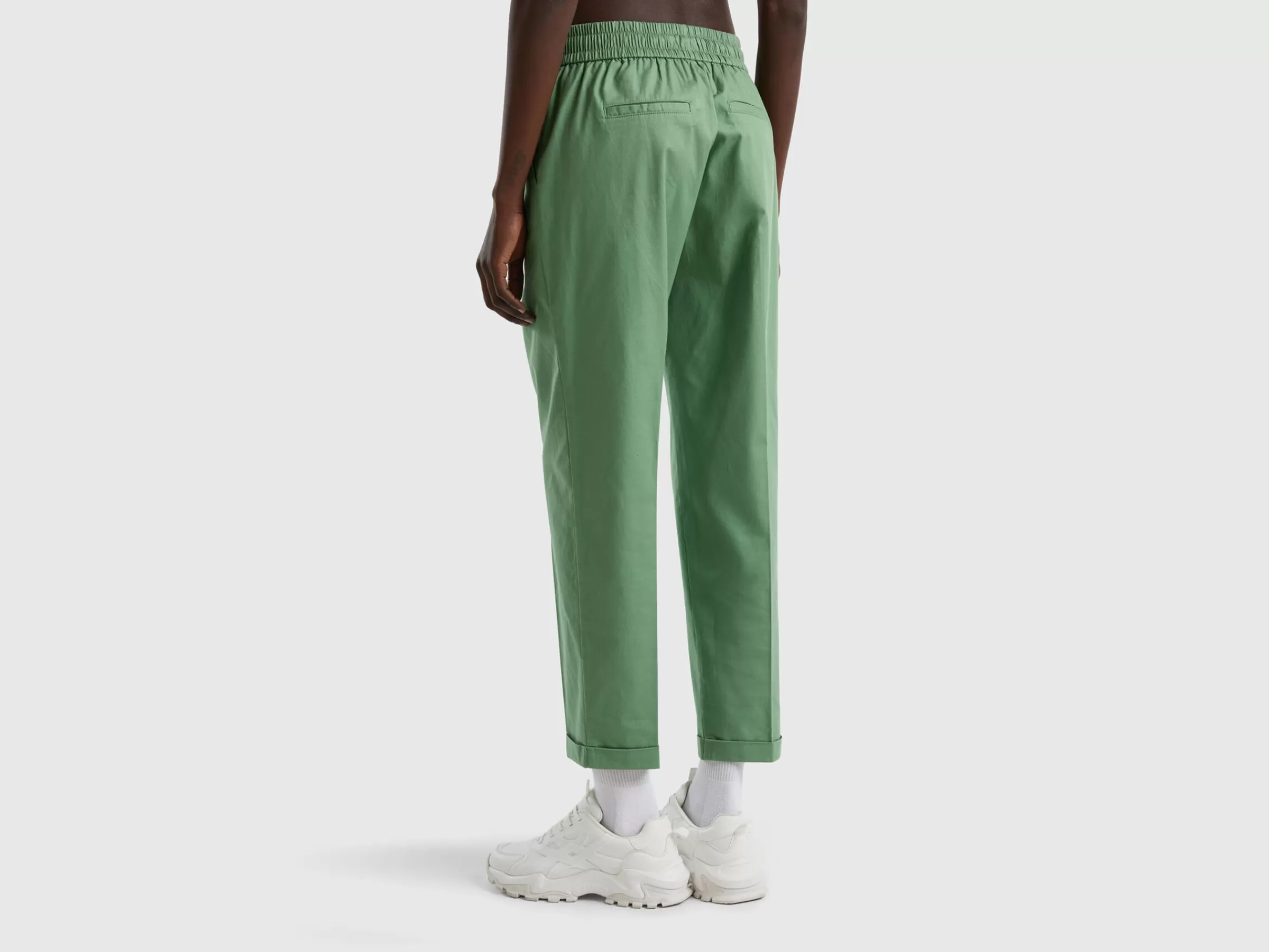 Joggers Em Algodão Stretch^Benetton Discount