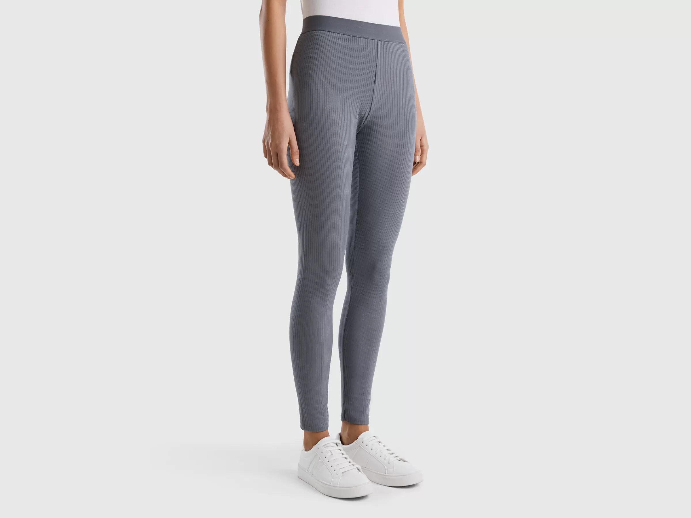 Leggings Caneladas Stretch^Benetton Store