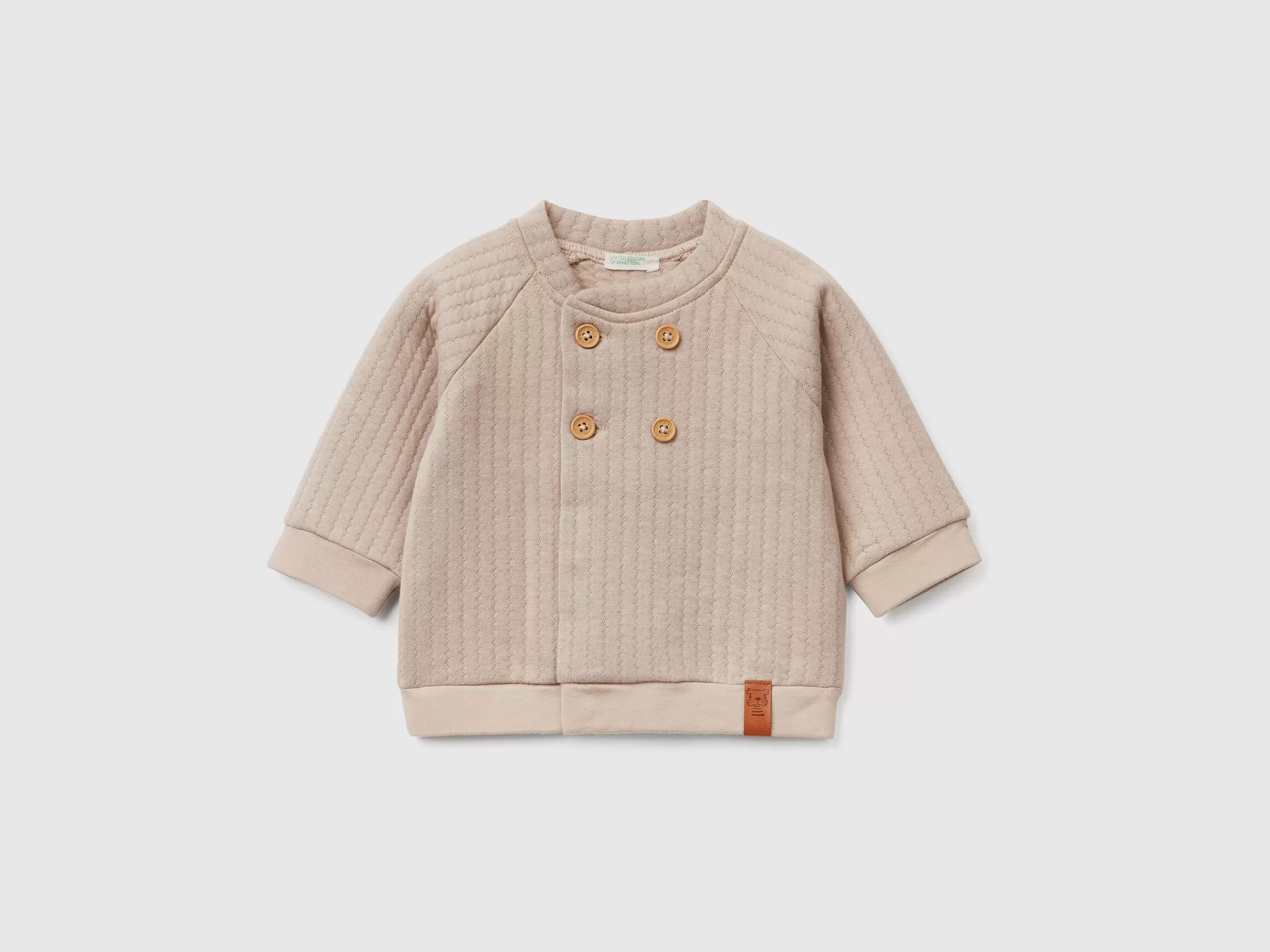 Lightweight Quilted-Look Sweatshirt^Benetton Outlet