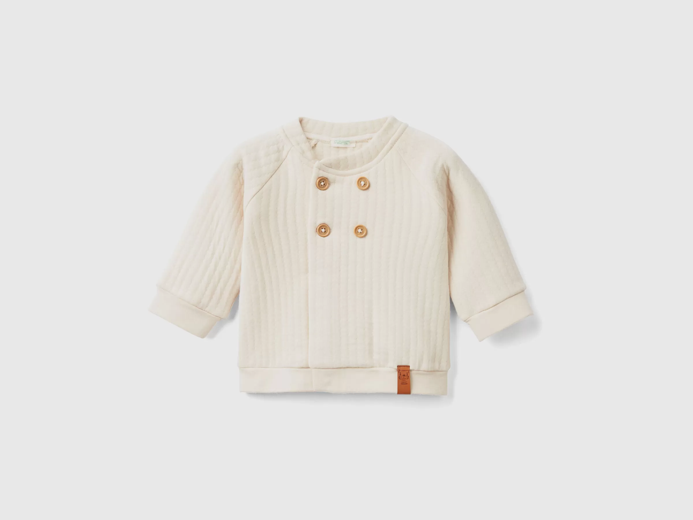 Lightweight Quilted-Look Sweatshirt^Benetton Sale