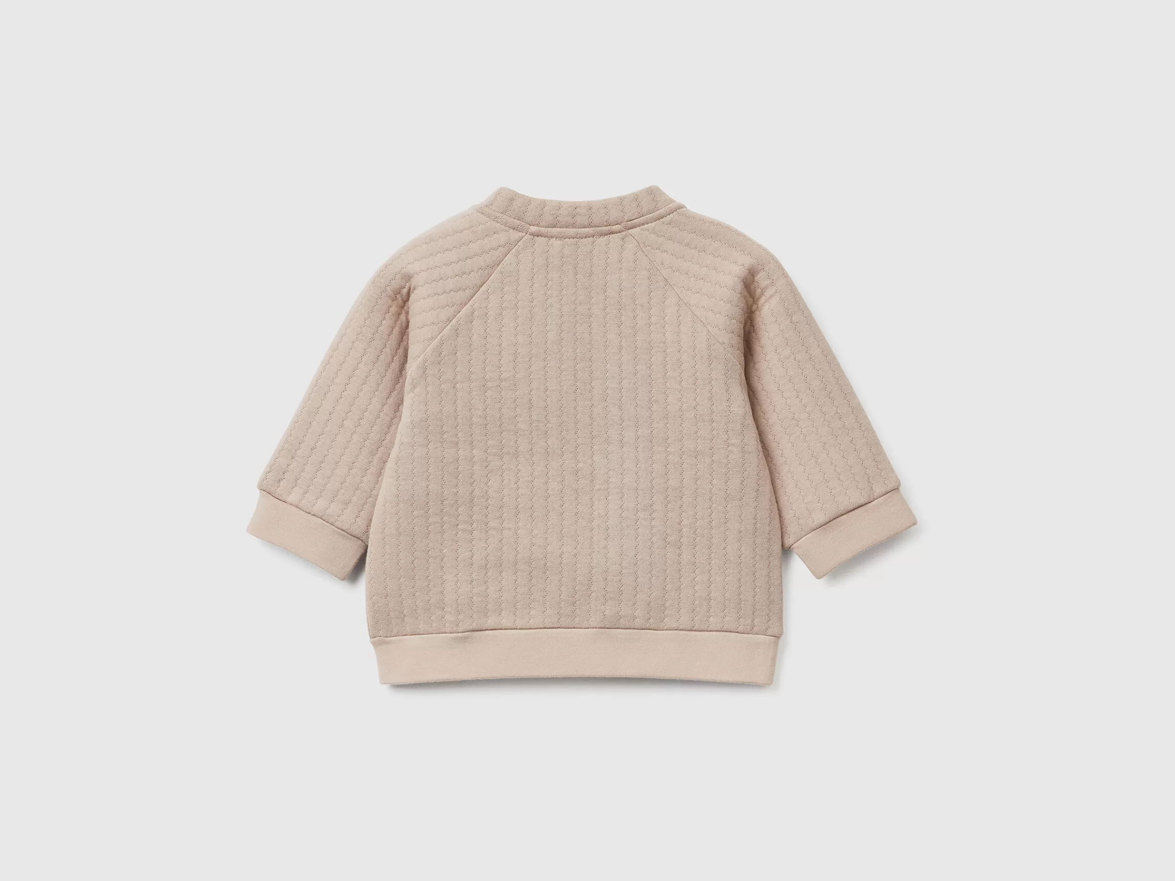 Lightweight Quilted-Look Sweatshirt^Benetton Outlet