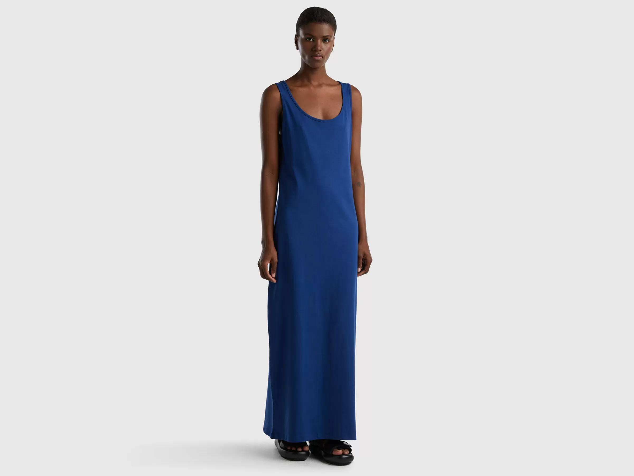 Maxi Vestido Azul-Escuro^Benetton Clearance