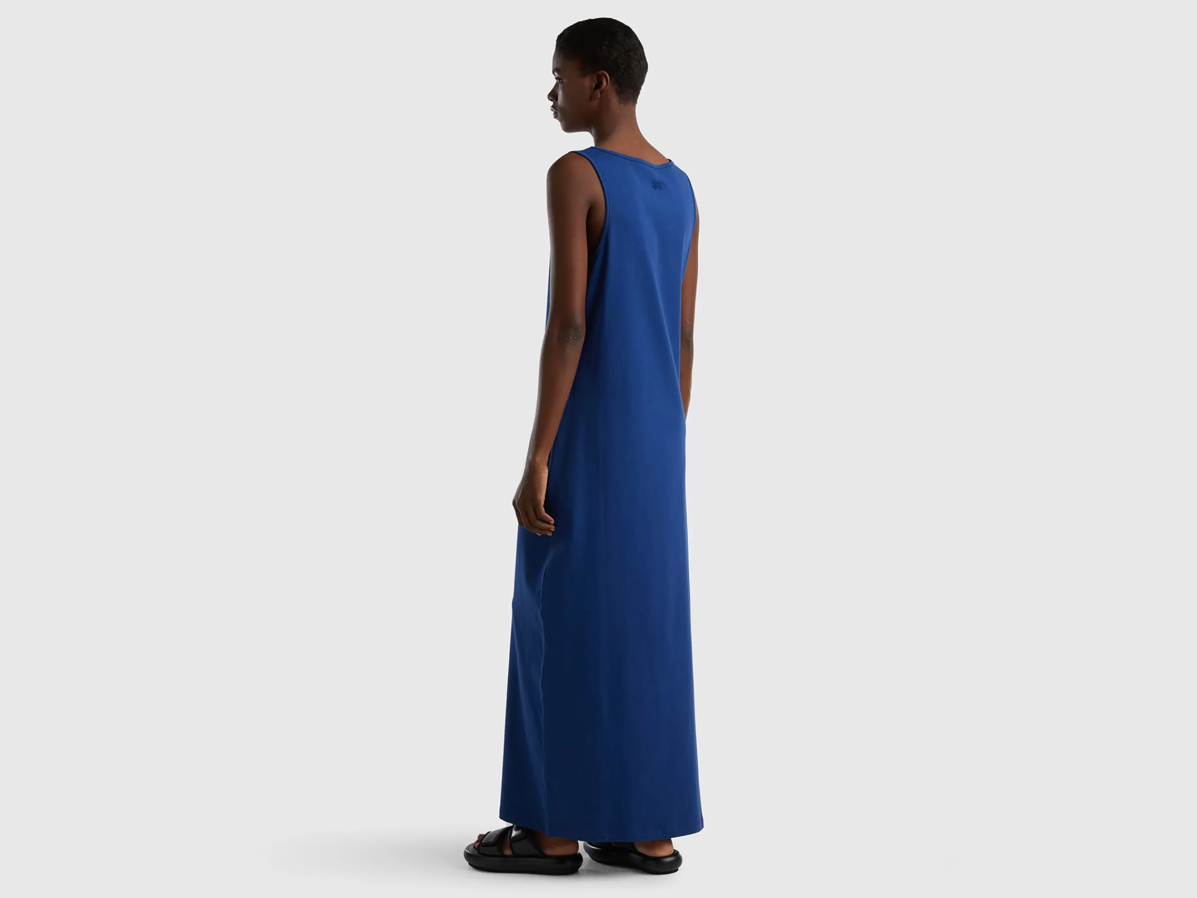 Maxi Vestido Azul-Escuro^Benetton Clearance