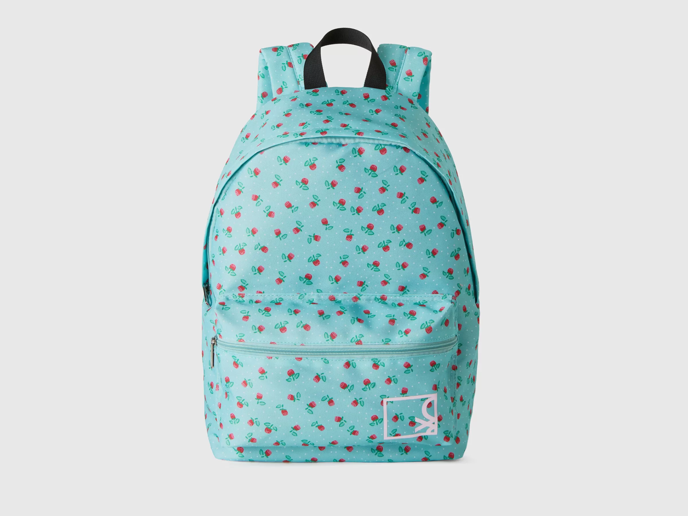 Mochila Em Nylon Com Bolinhas E Flores^Benetton Hot