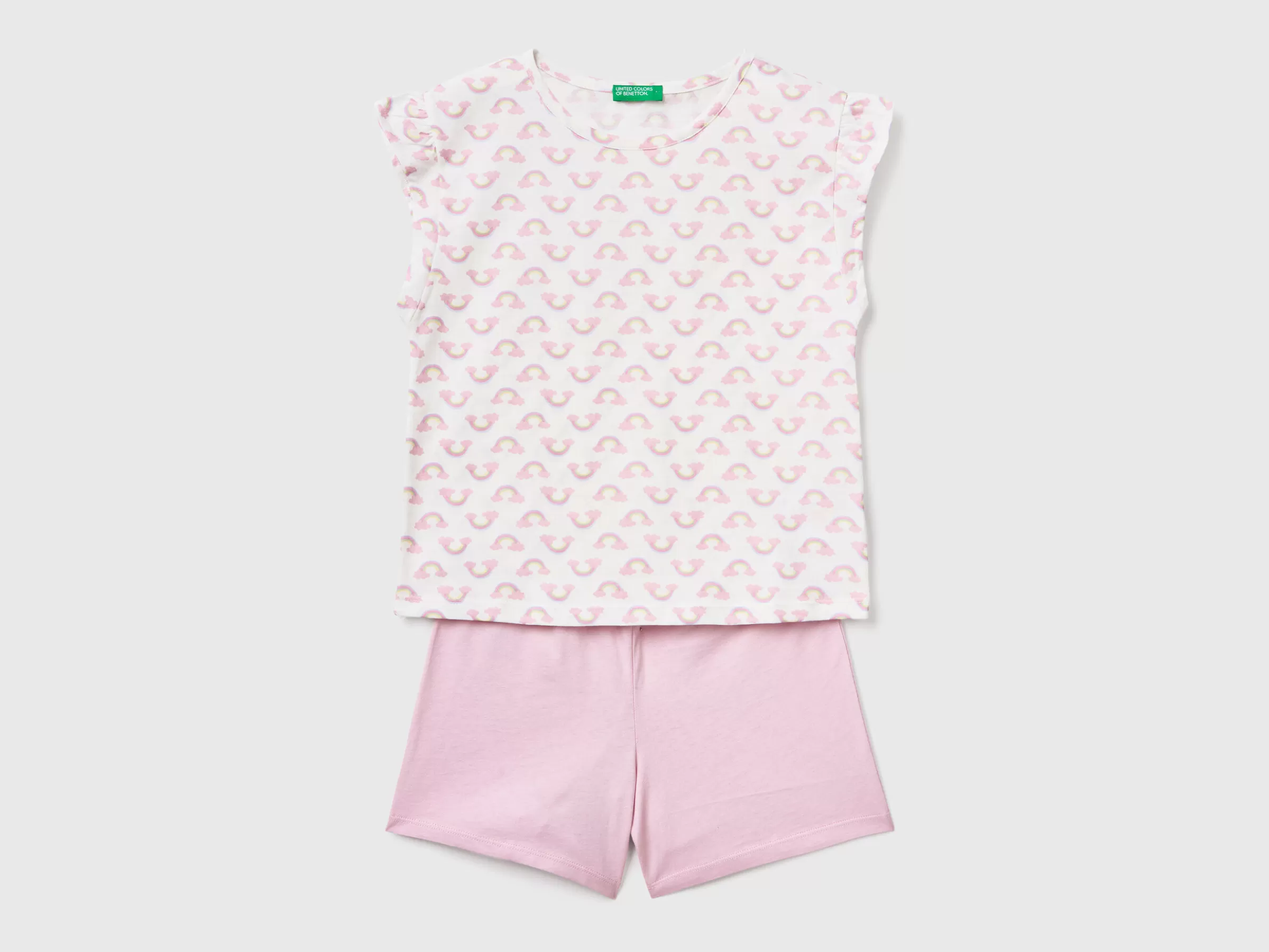 Pijama Com Estampa Arco-Iris^Benetton New