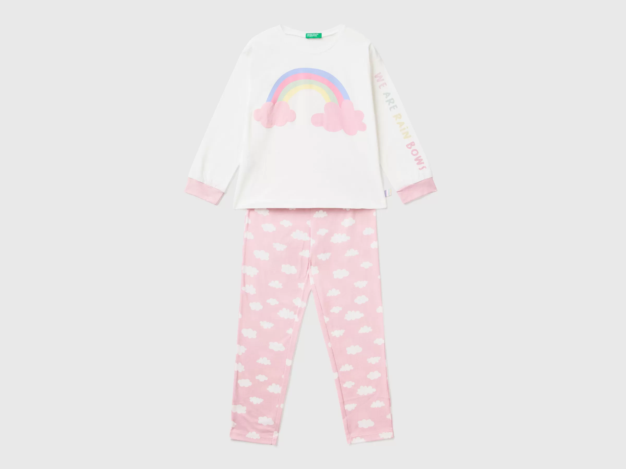 Pijama Com Estampa Glitter^Benetton Fashion