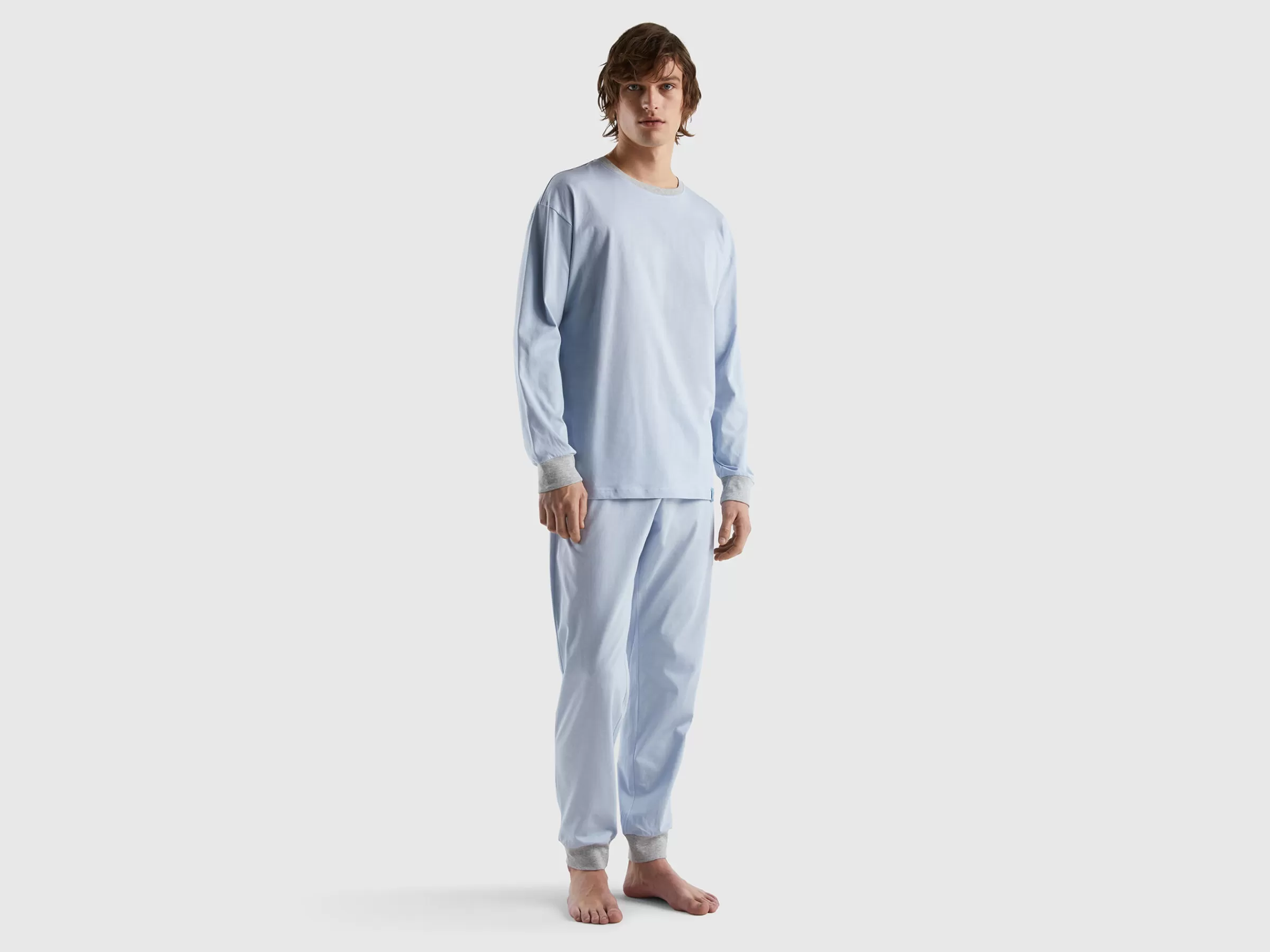 Pijama Com Saco 100% Algodão^Benetton Cheap