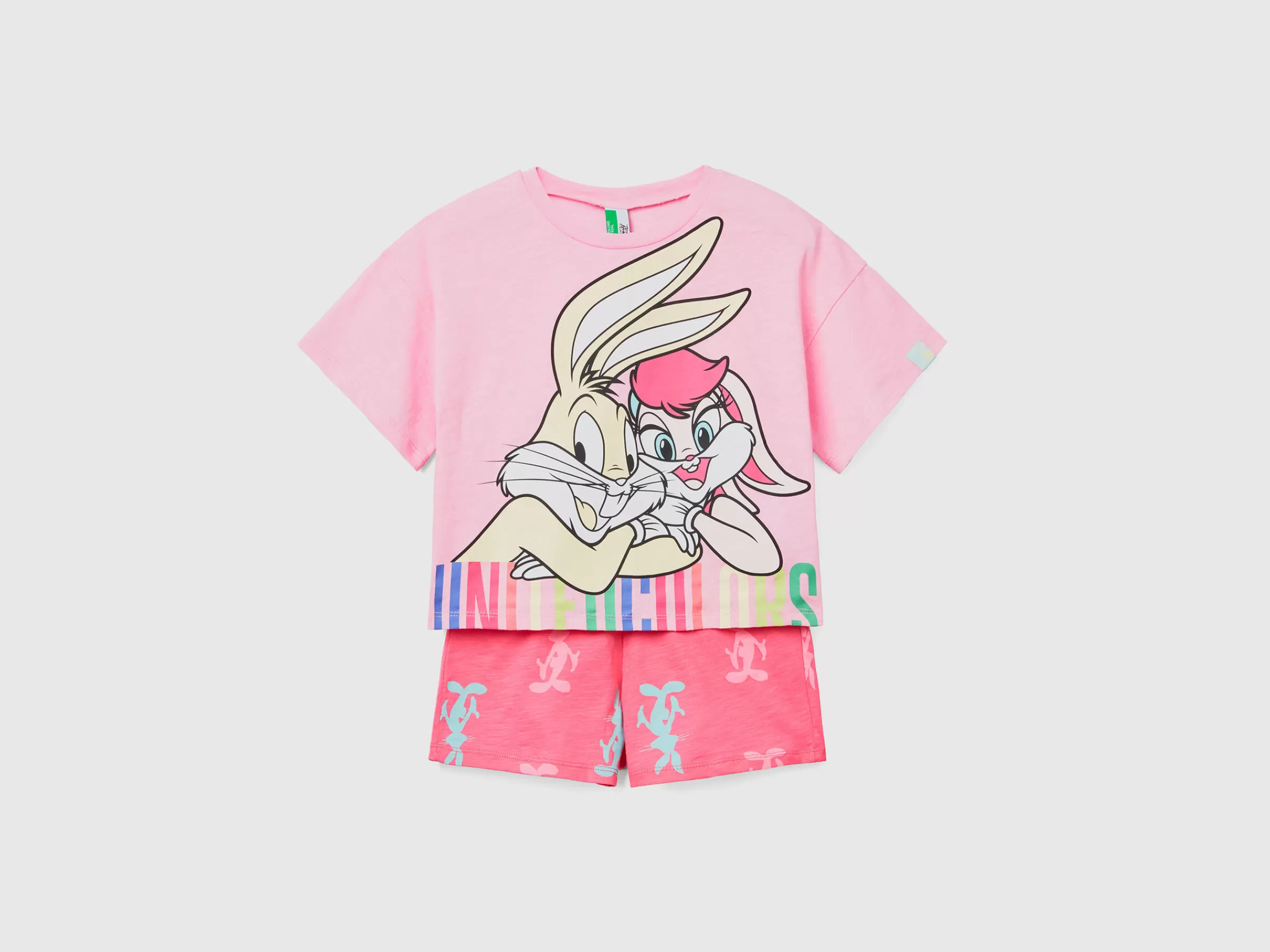 Pijama Curto Bugs Bunny & Lola^Benetton Cheap