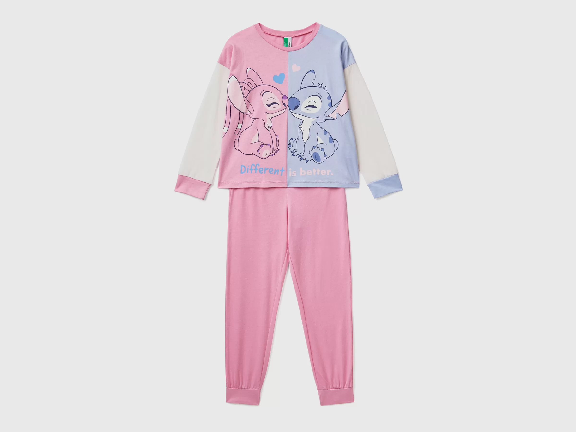 Pijama Quente Stitch & Angel Com Glitter^Benetton Flash Sale