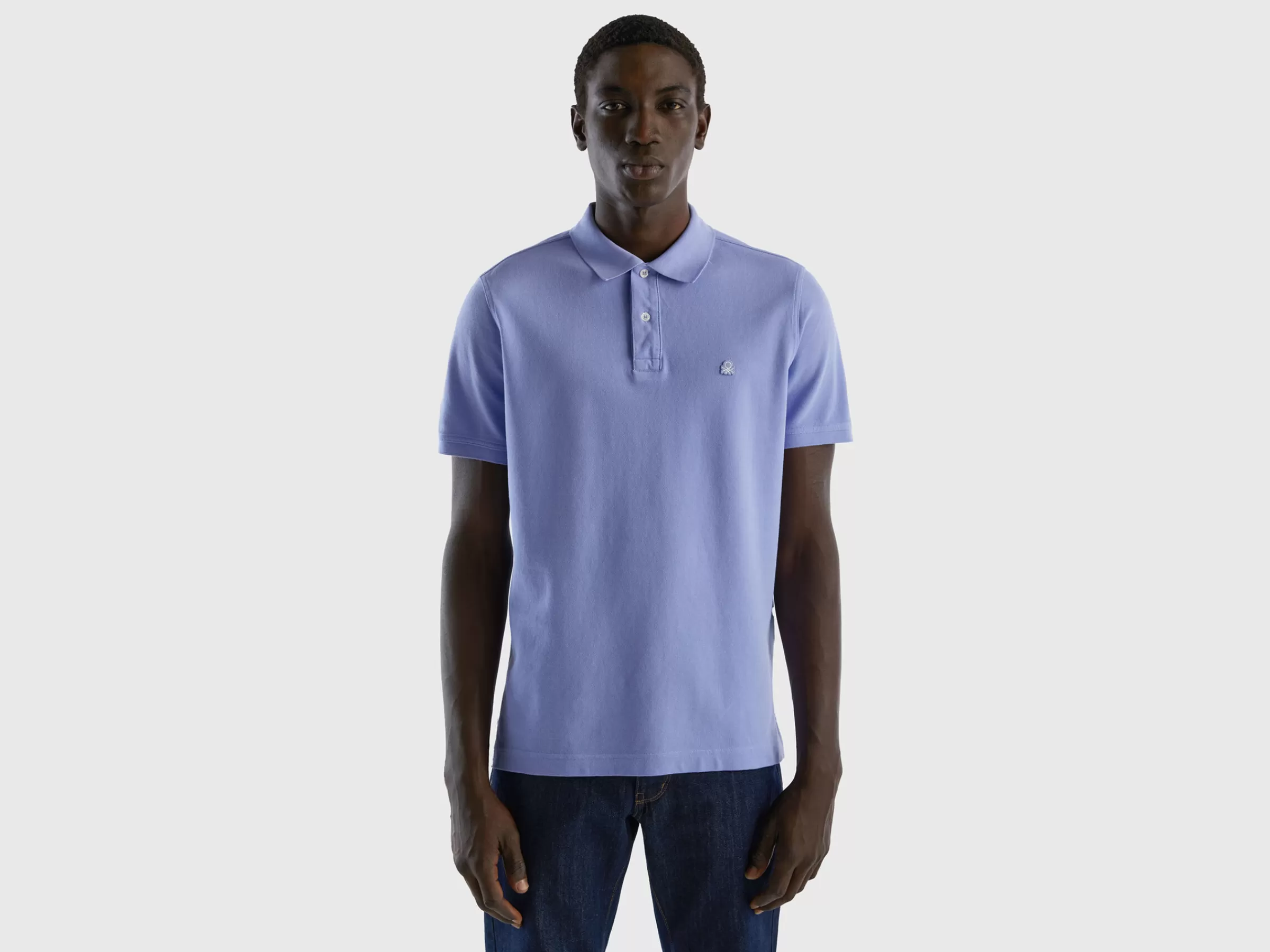 Polo Azulregular Fit^Benetton Shop