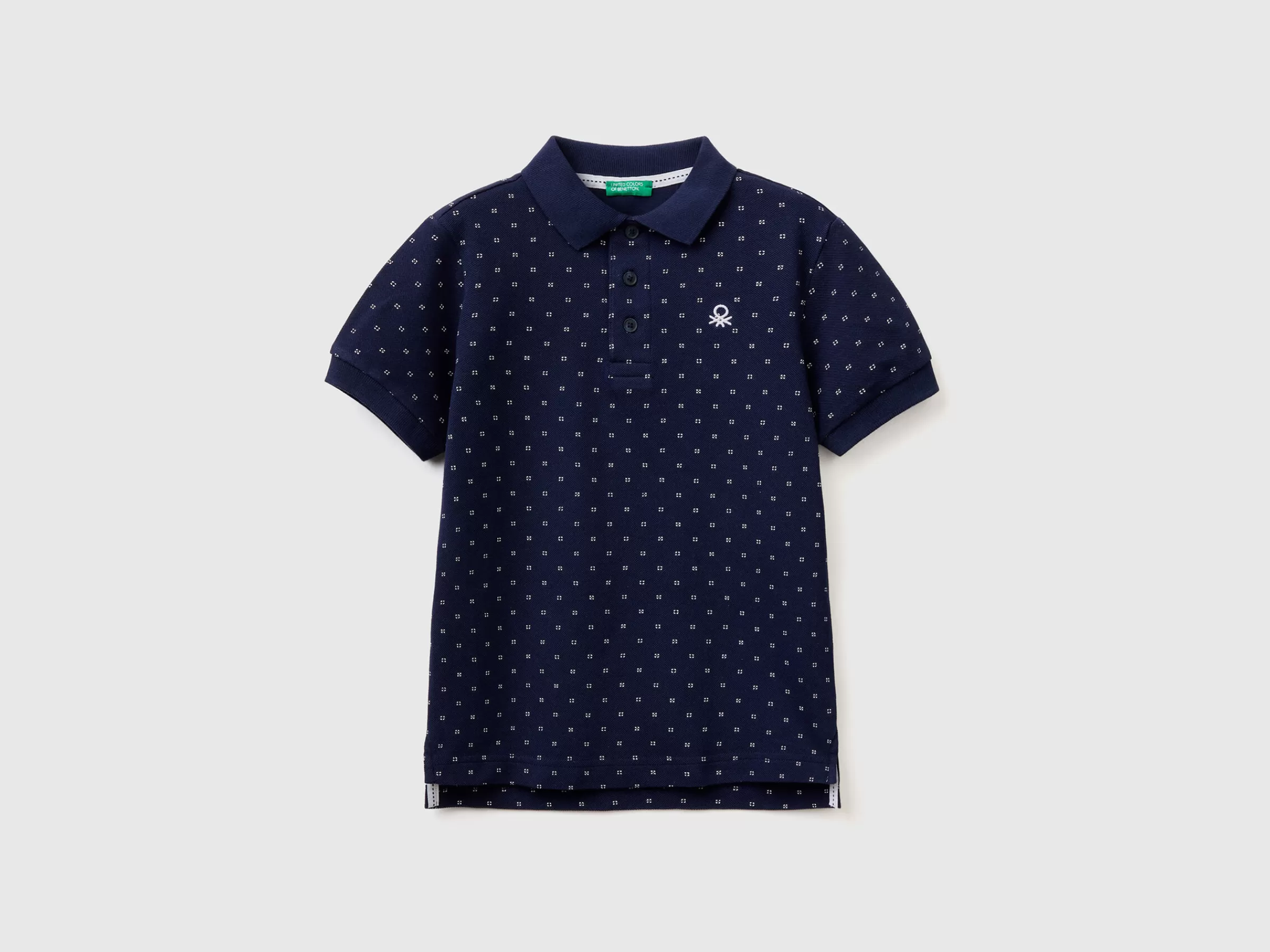 Polo Micropadrao Slim Fit^Benetton Flash Sale