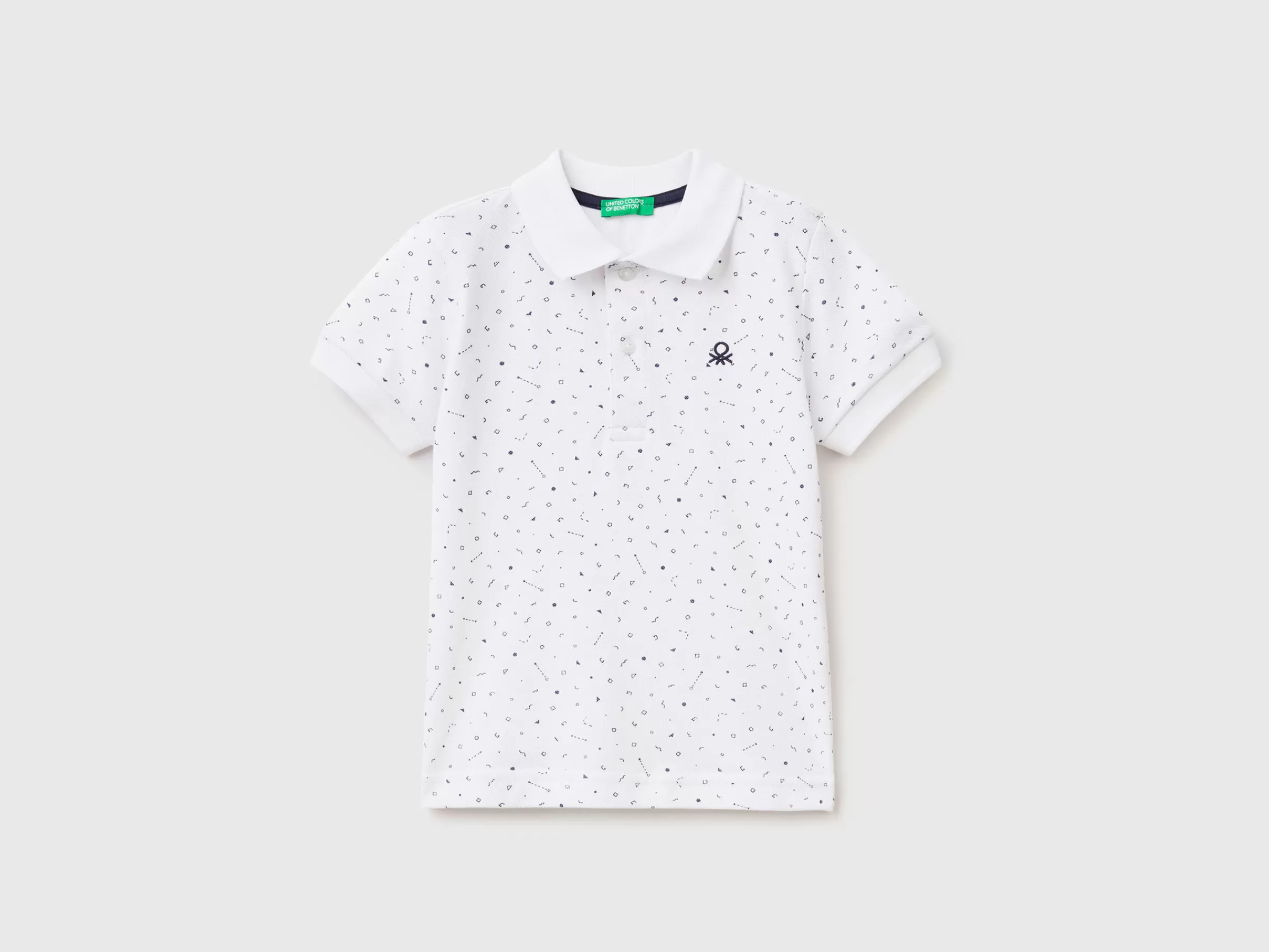 Polo Micropadrao Slim Fit^Benetton Discount