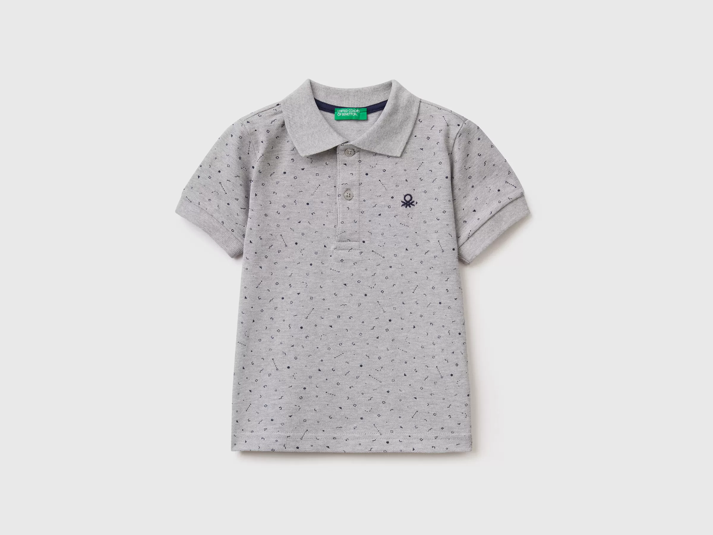 Polo Micropadrao Slim Fit^Benetton Shop