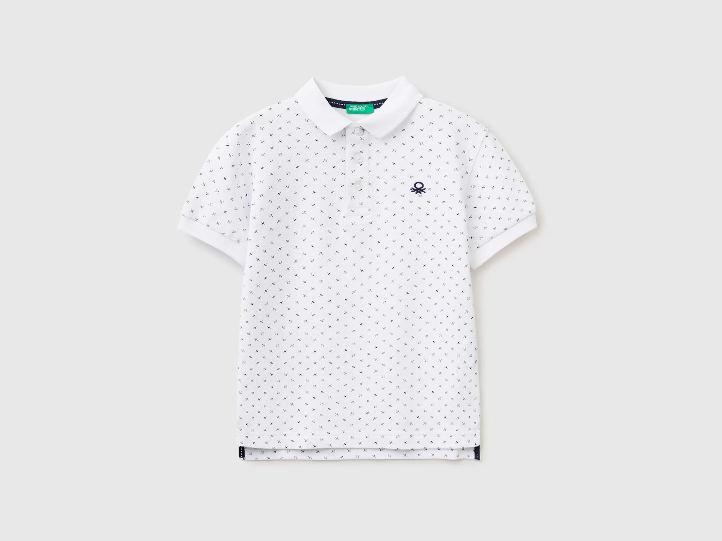 Polo Micropadrao Slim Fit^Benetton Discount