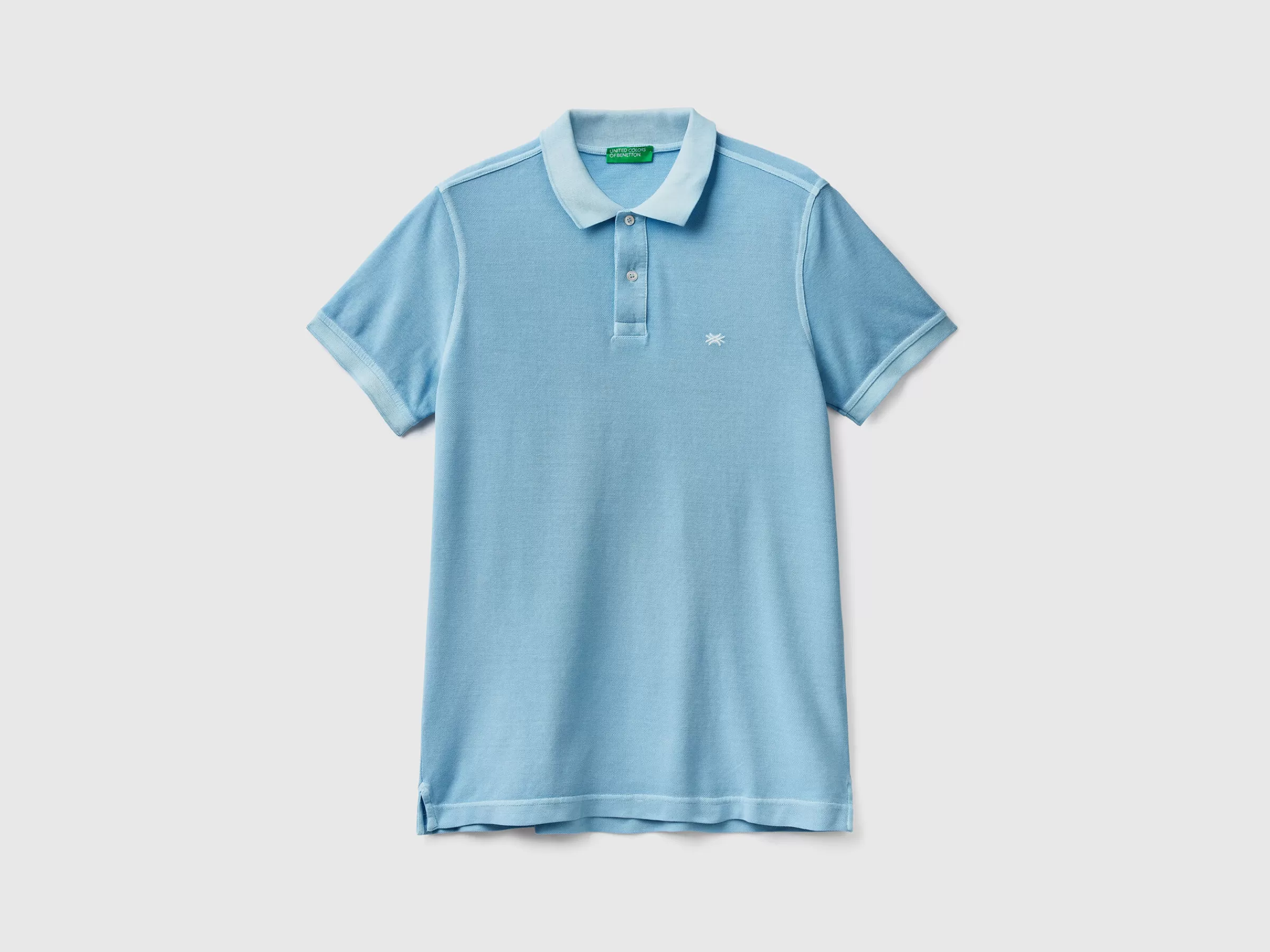 Polo Regular Fit Em 100% Algodão Organico^Benetton Best