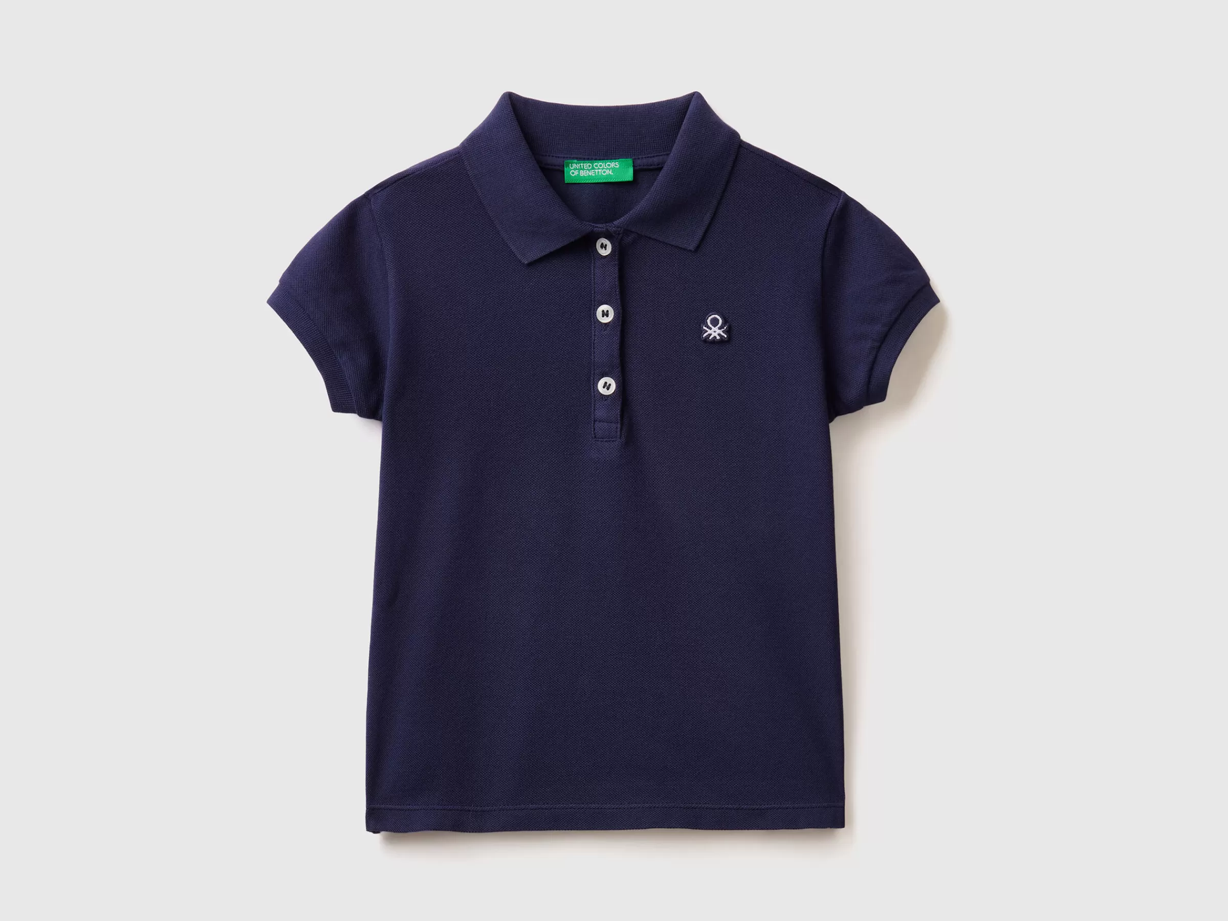 Polo Regular Fit Em Algodão Organico^Benetton Best Sale