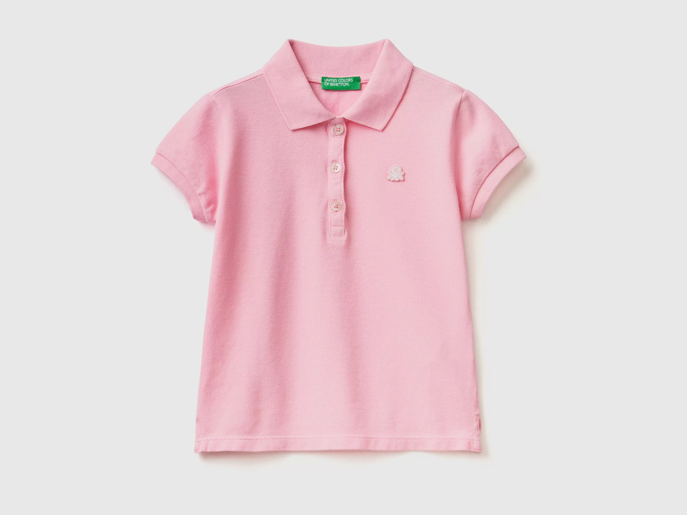 Polo Regular Fit Em Algodão Organico^Benetton Flash Sale