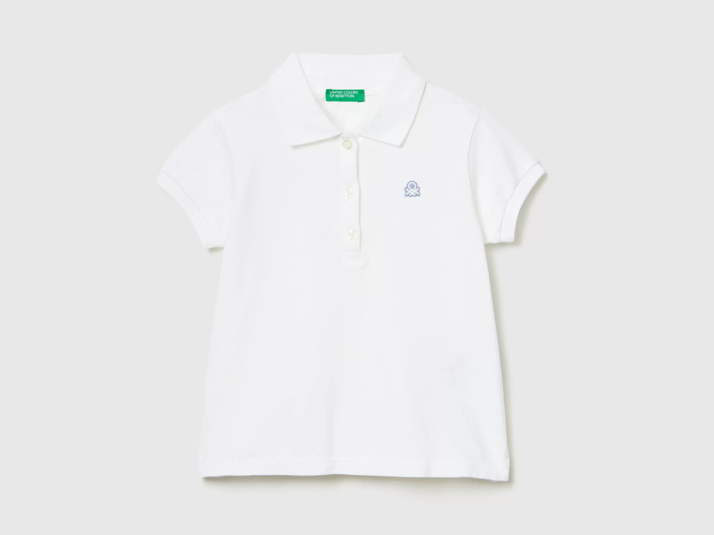 Polo Regular Fit Em Algodão Organico^Benetton Outlet