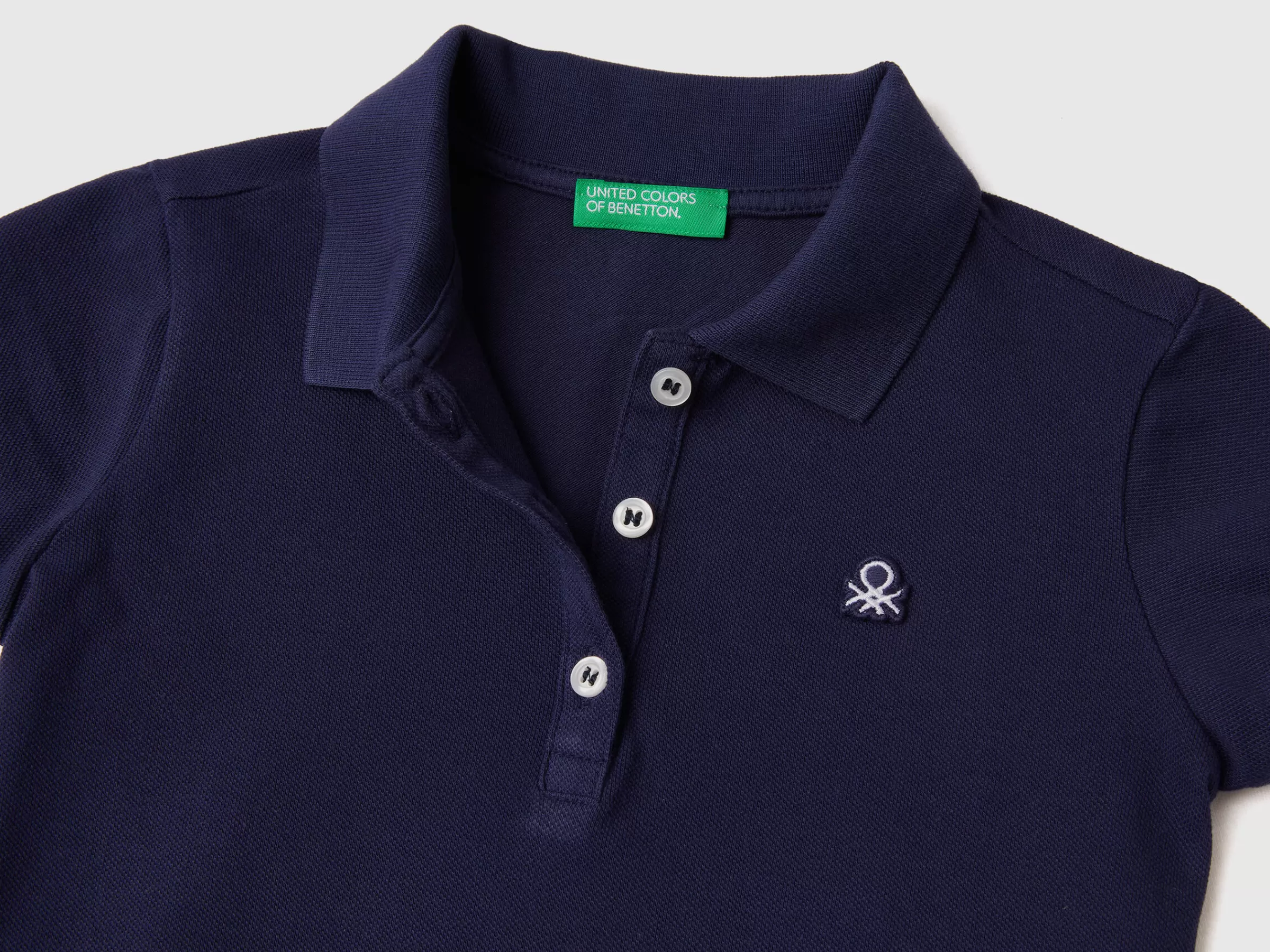 Polo Regular Fit Em Algodão Organico^Benetton Best Sale