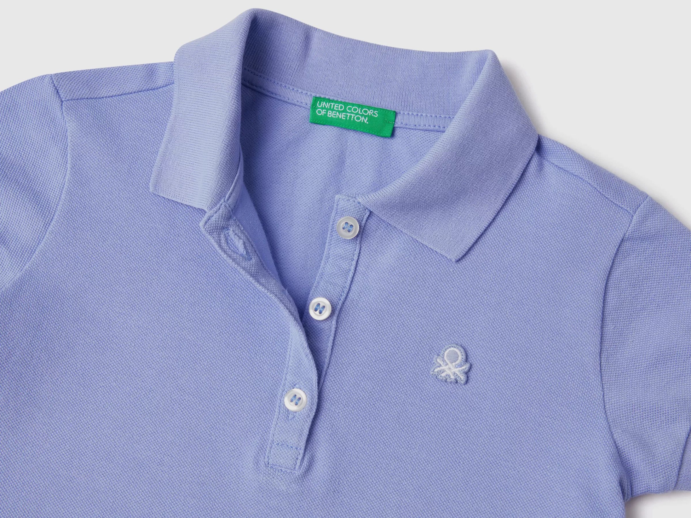 Polo Regular Fit Em Algodão Organico^Benetton Outlet