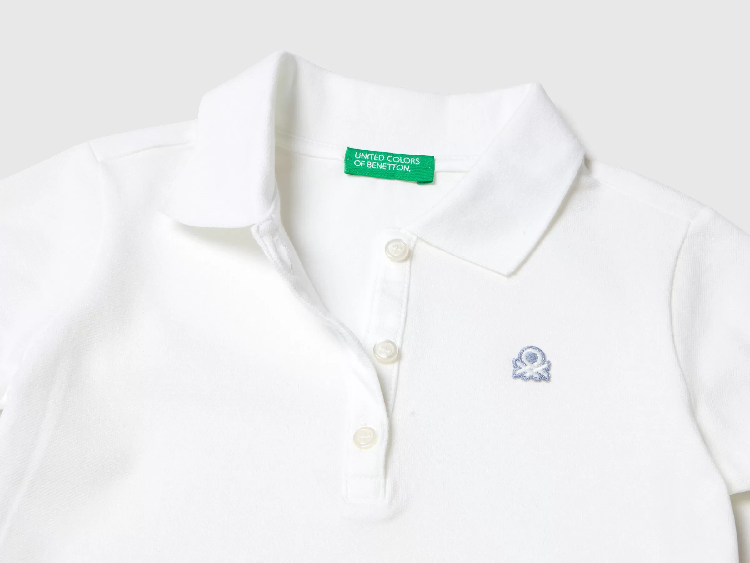 Polo Regular Fit Em Algodão Organico^Benetton Outlet