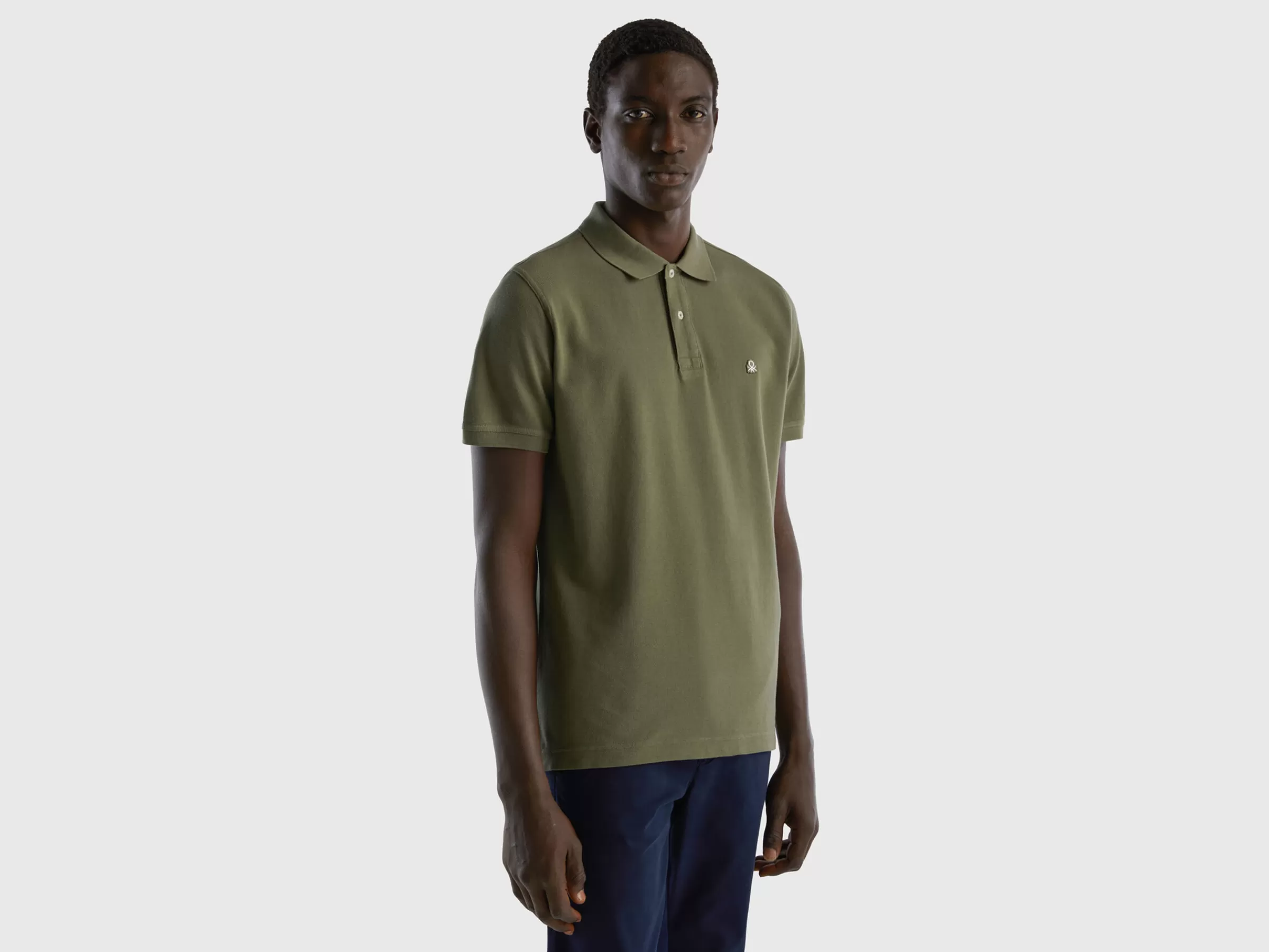 Polo Verde Regular Fit^Benetton New