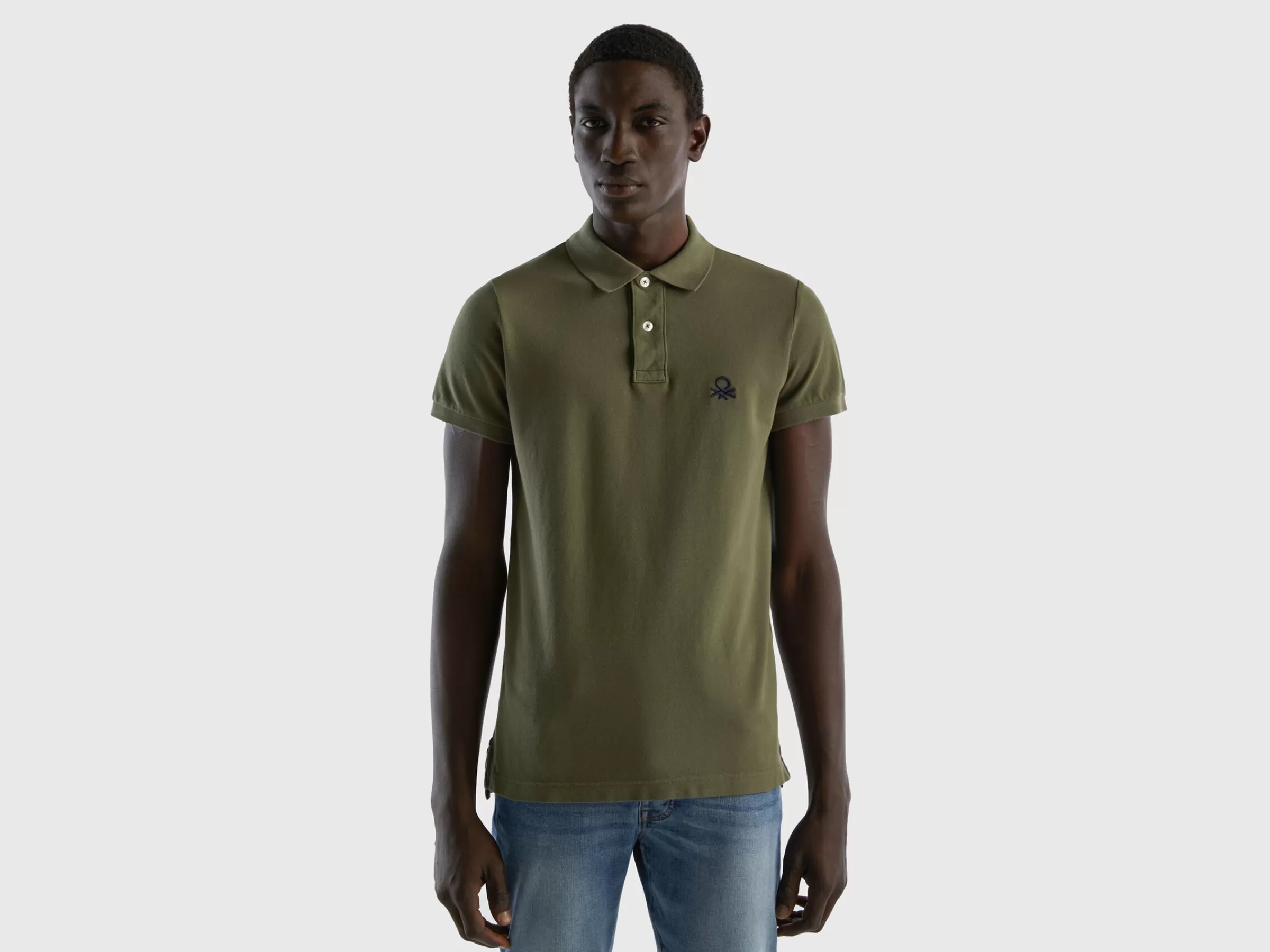 Polo Verde Slim Fit^Benetton Sale