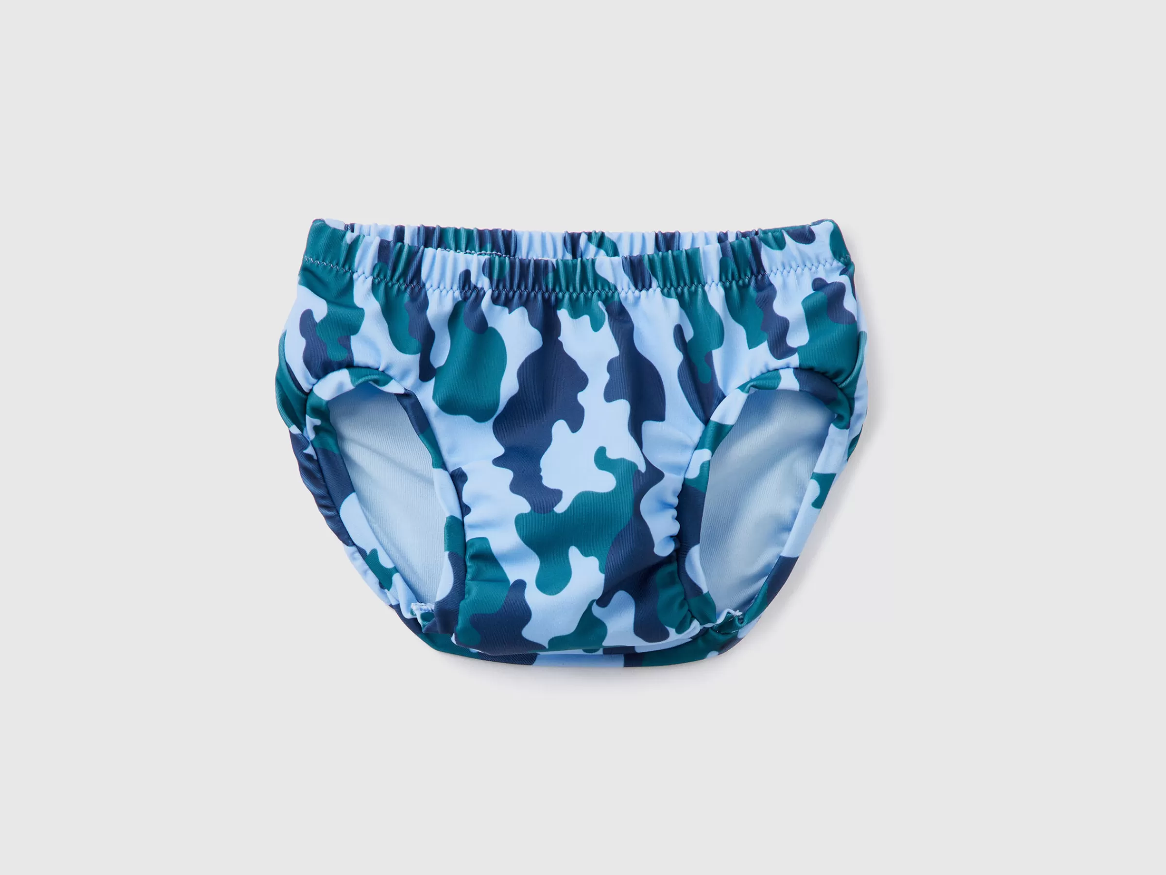 Slip De Banho Camuflagem^Benetton New