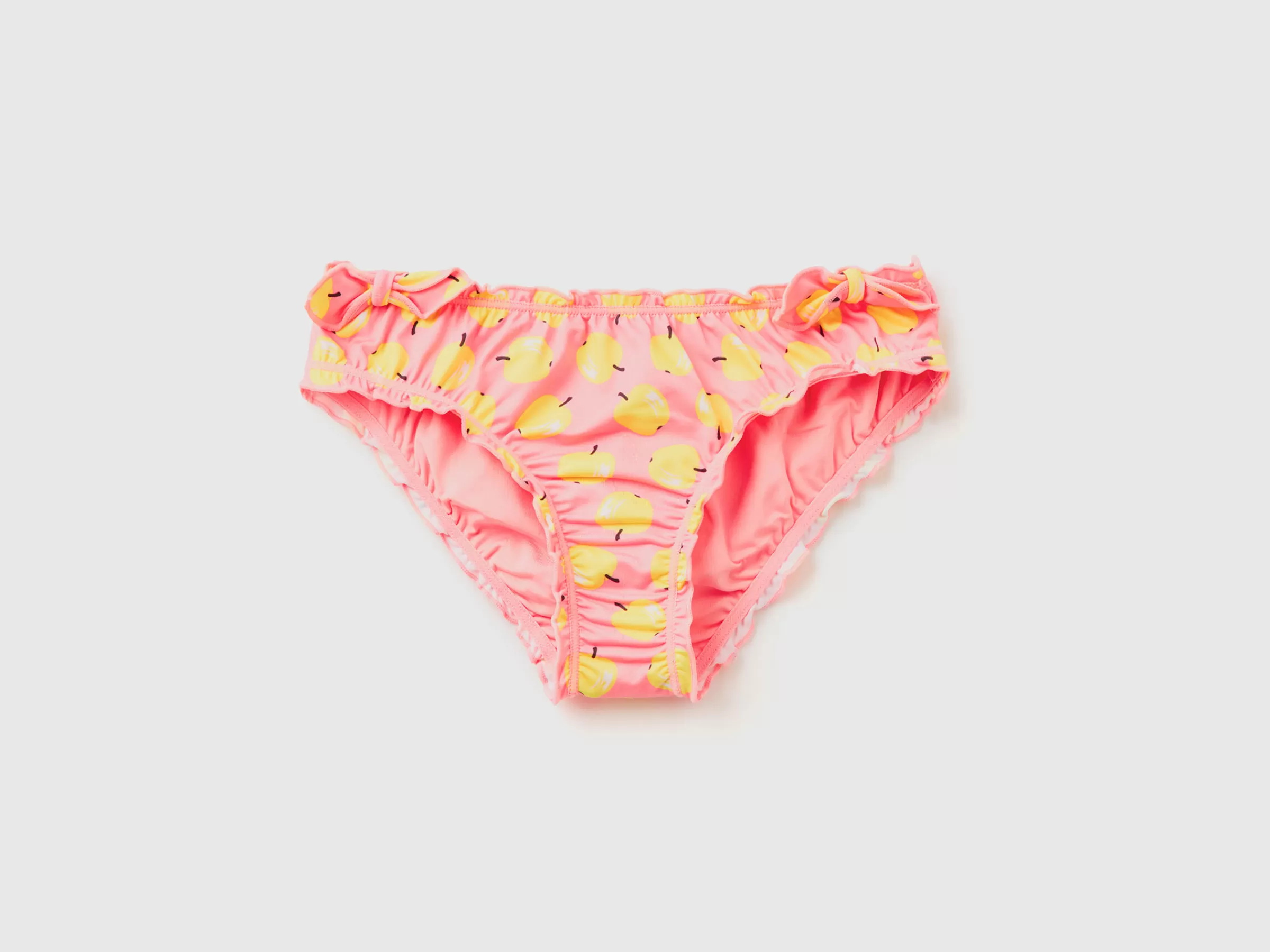 Slip De Banho Rosa Com Padrao Macas^Benetton Online