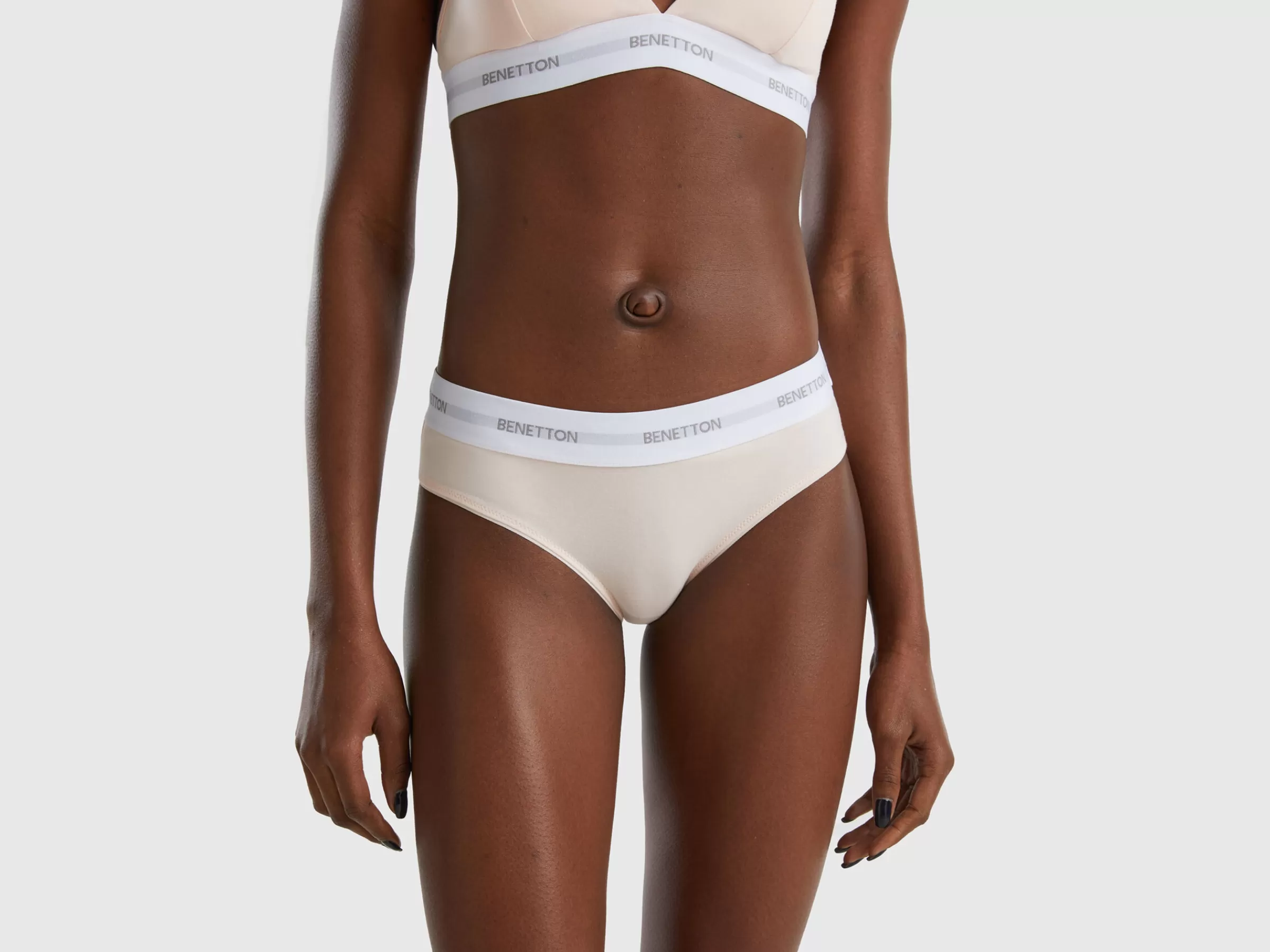 Slip Rosa Em Algodão Organico Stretch^Benetton Clearance