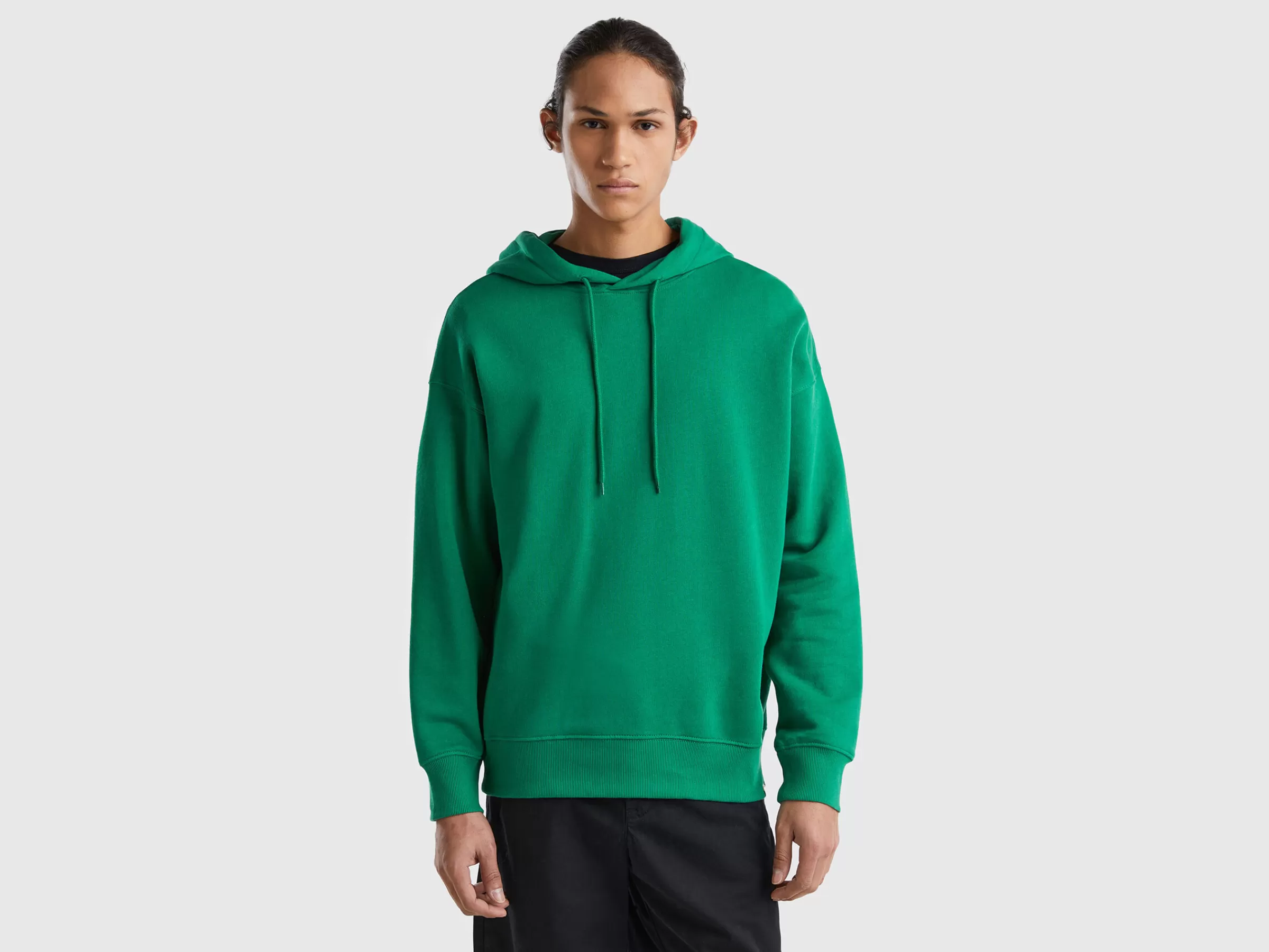 Sweat 100% Algodão Com Capuz^Benetton Flash Sale