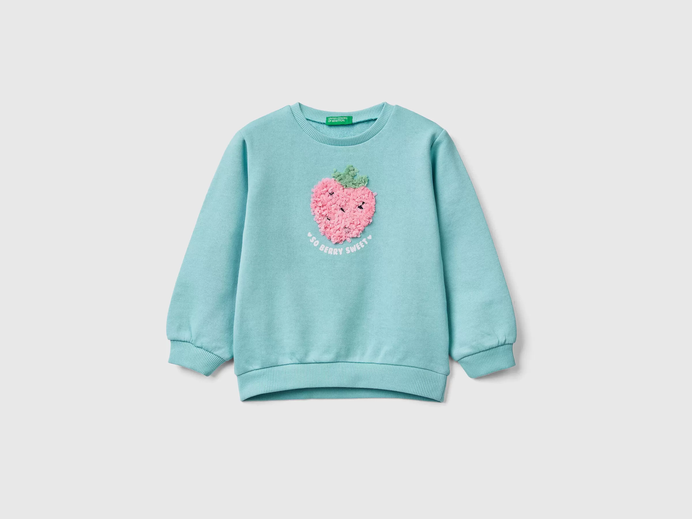 Sweat Com Aplicacoes Efeito Petalas^Benetton Discount