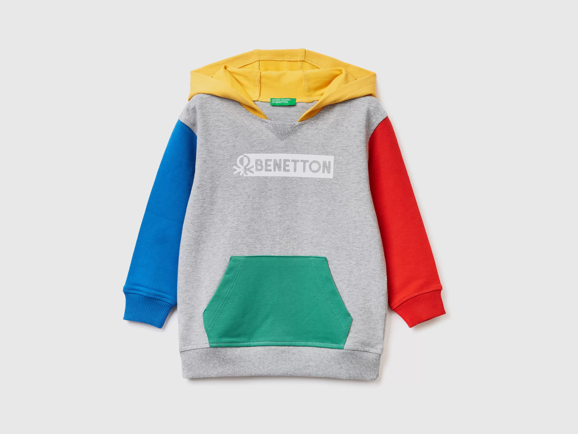 Sweat Com Capuz Em Algodão Organico Stretch^Benetton Best