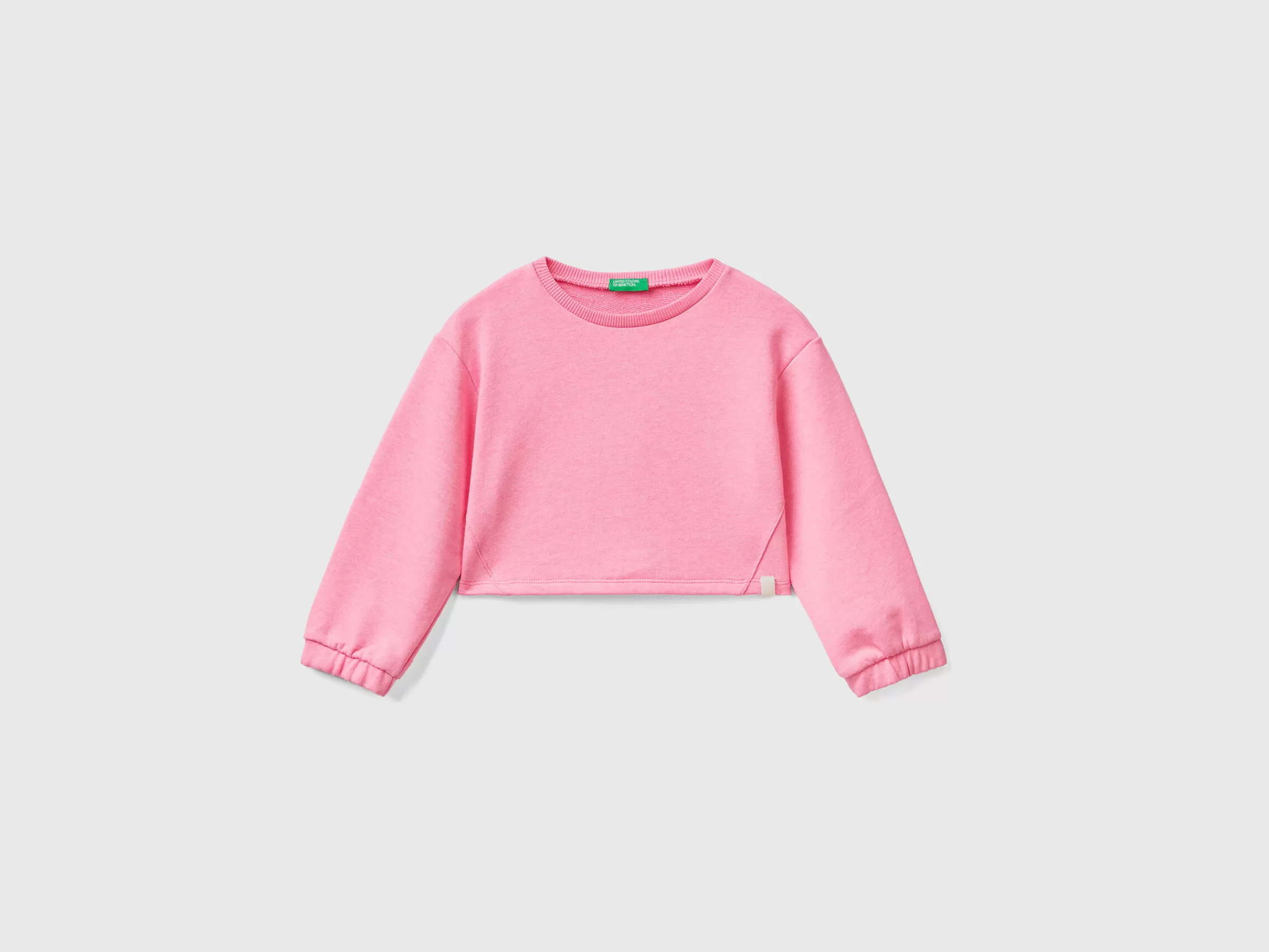 Sweat Cropped Em Tecido Reciclado^Benetton Best